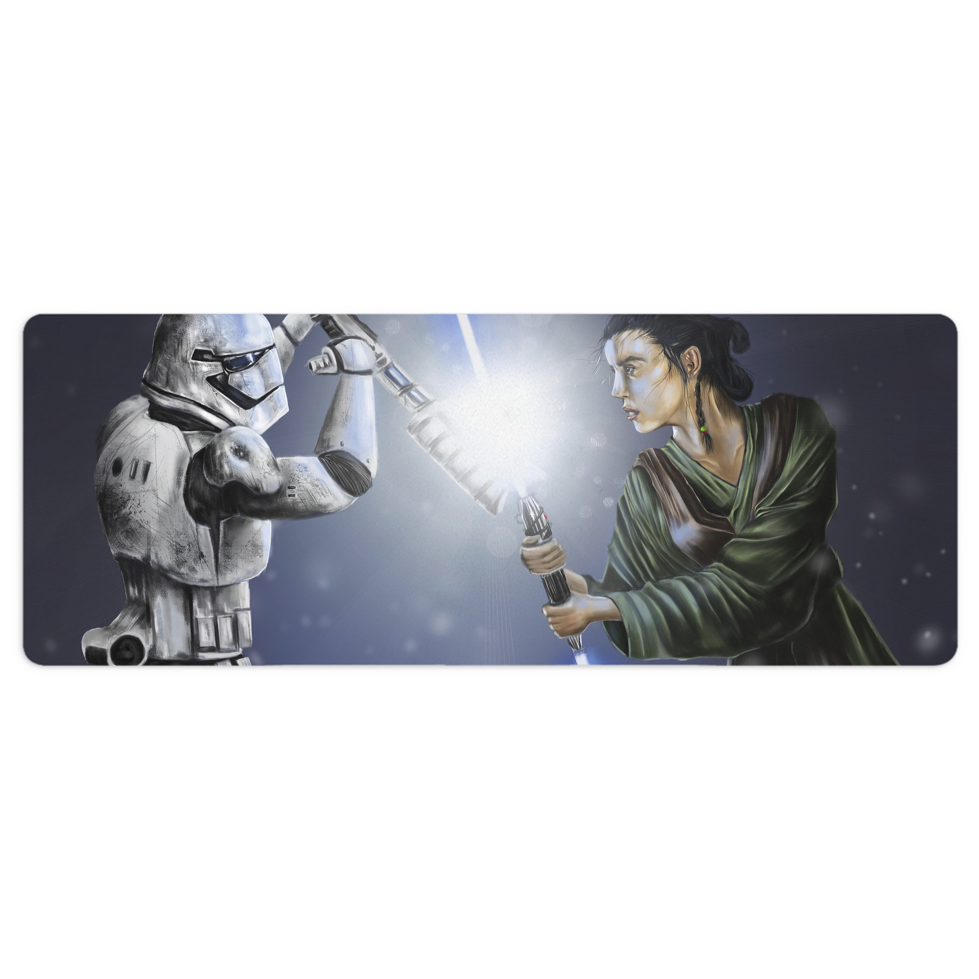 （画像用） スター・ウォーズ Star Wars ステッチ加工 大判デスクマット／滑り止めマウスパッド