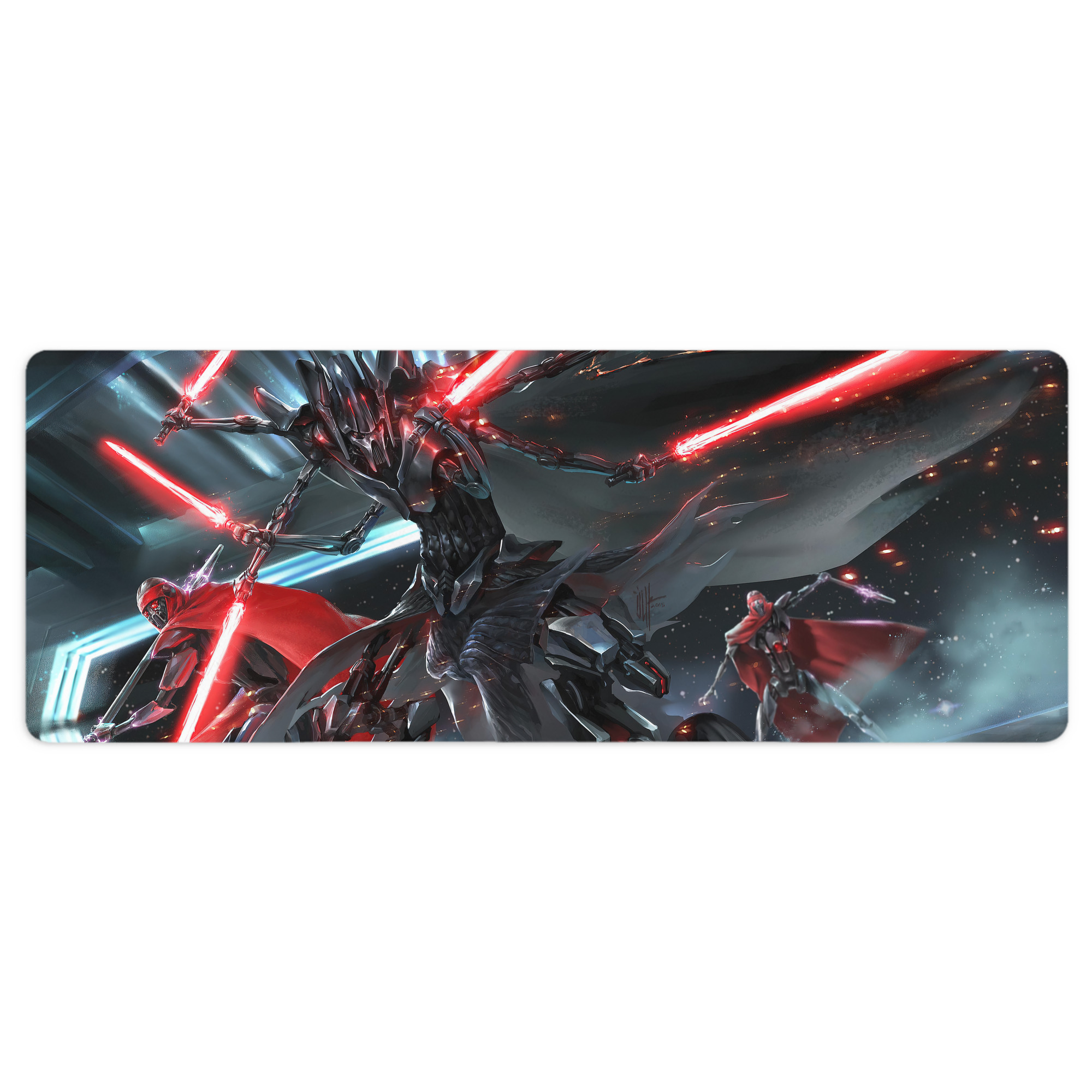 （画像用） スター・ウォーズ Star Wars ステッチ加工 大判デスクマット／滑り止めマウスパッド