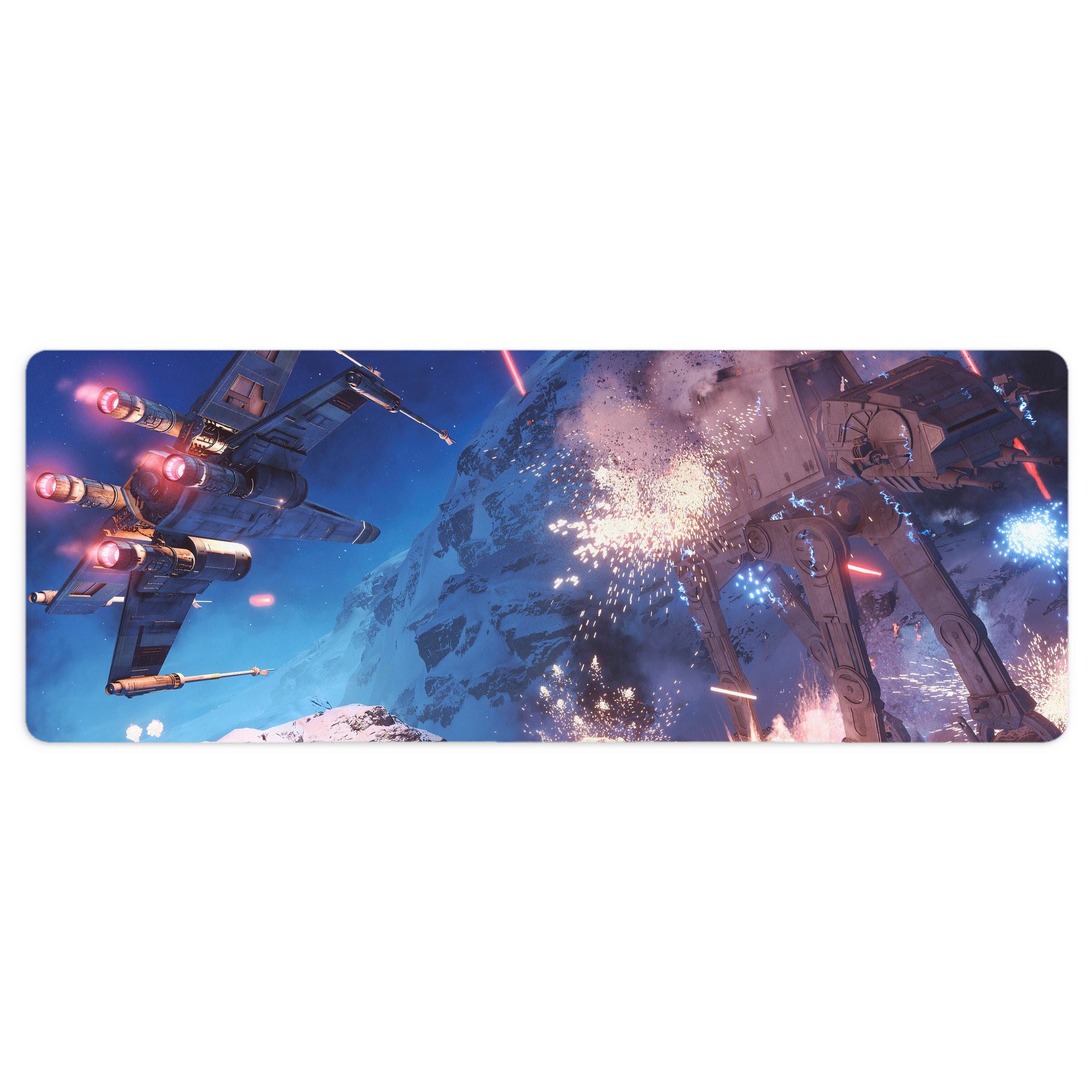 （画像用） スター・ウォーズ Star Wars ステッチ加工 大判デスクマット／滑り止めマウスパッド