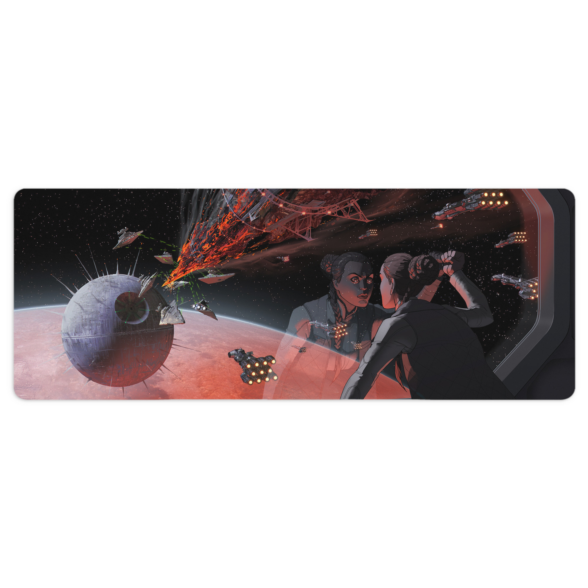 （画像用） スター・ウォーズ Star Wars ステッチ加工 大判デスクマット／滑り止めマウスパッド