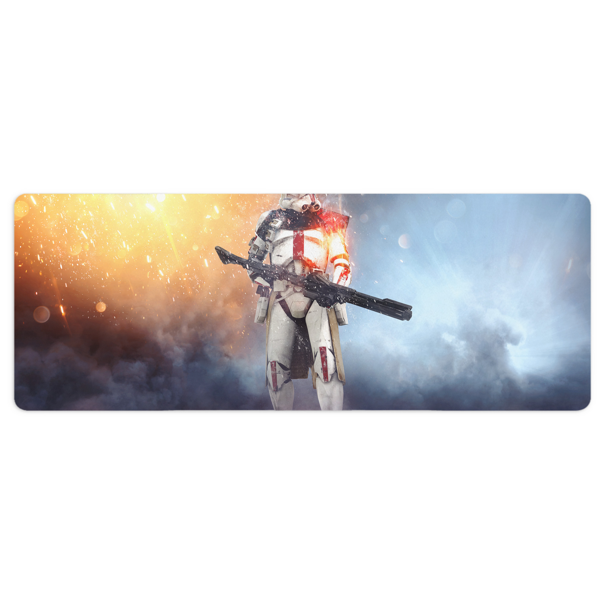 （画像用） スター・ウォーズ Star Wars ステッチ加工 大判デスクマット／滑り止めマウスパッド