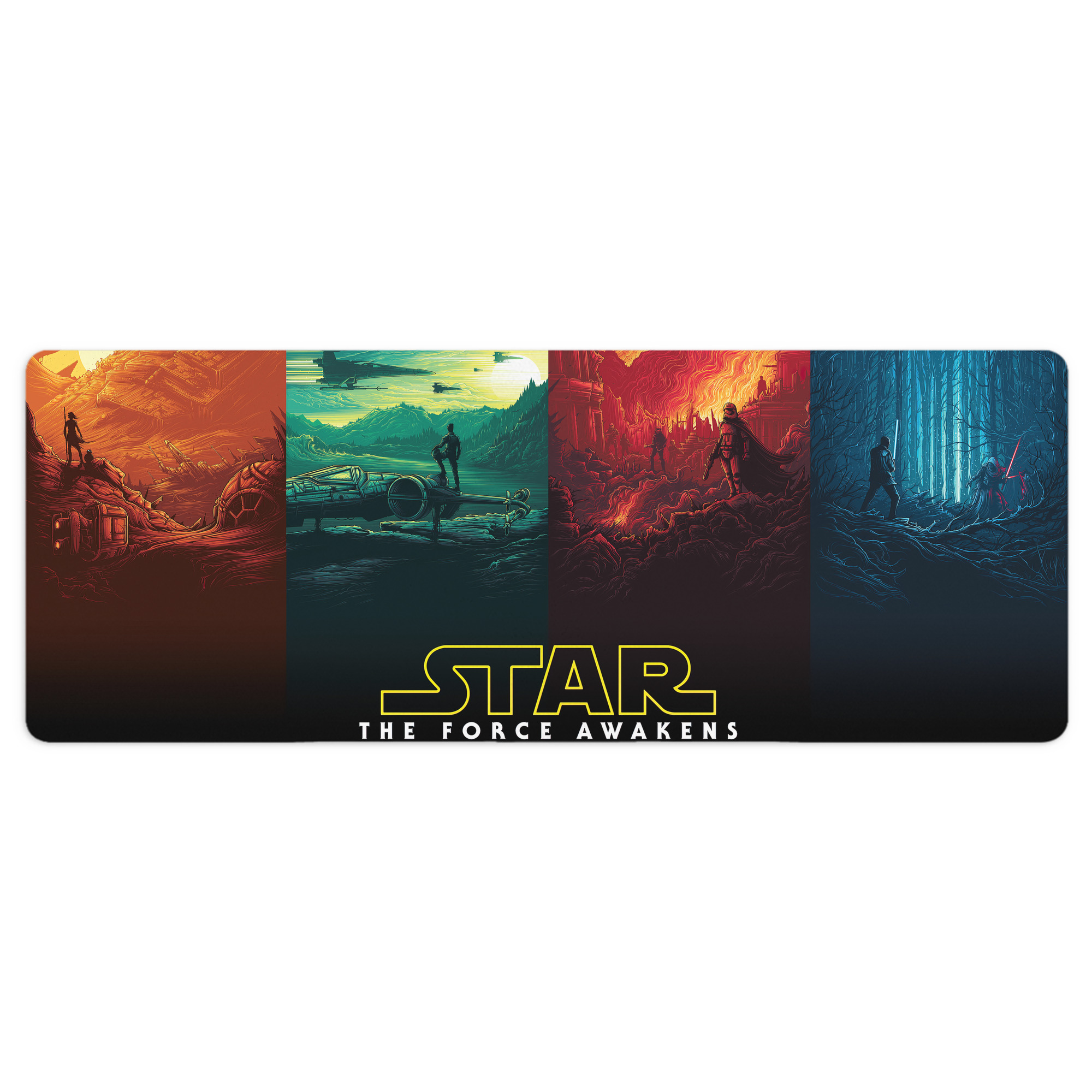 （画像用） スター・ウォーズ Star Wars ステッチ加工 大判デスクマット／滑り止めマウスパッド
