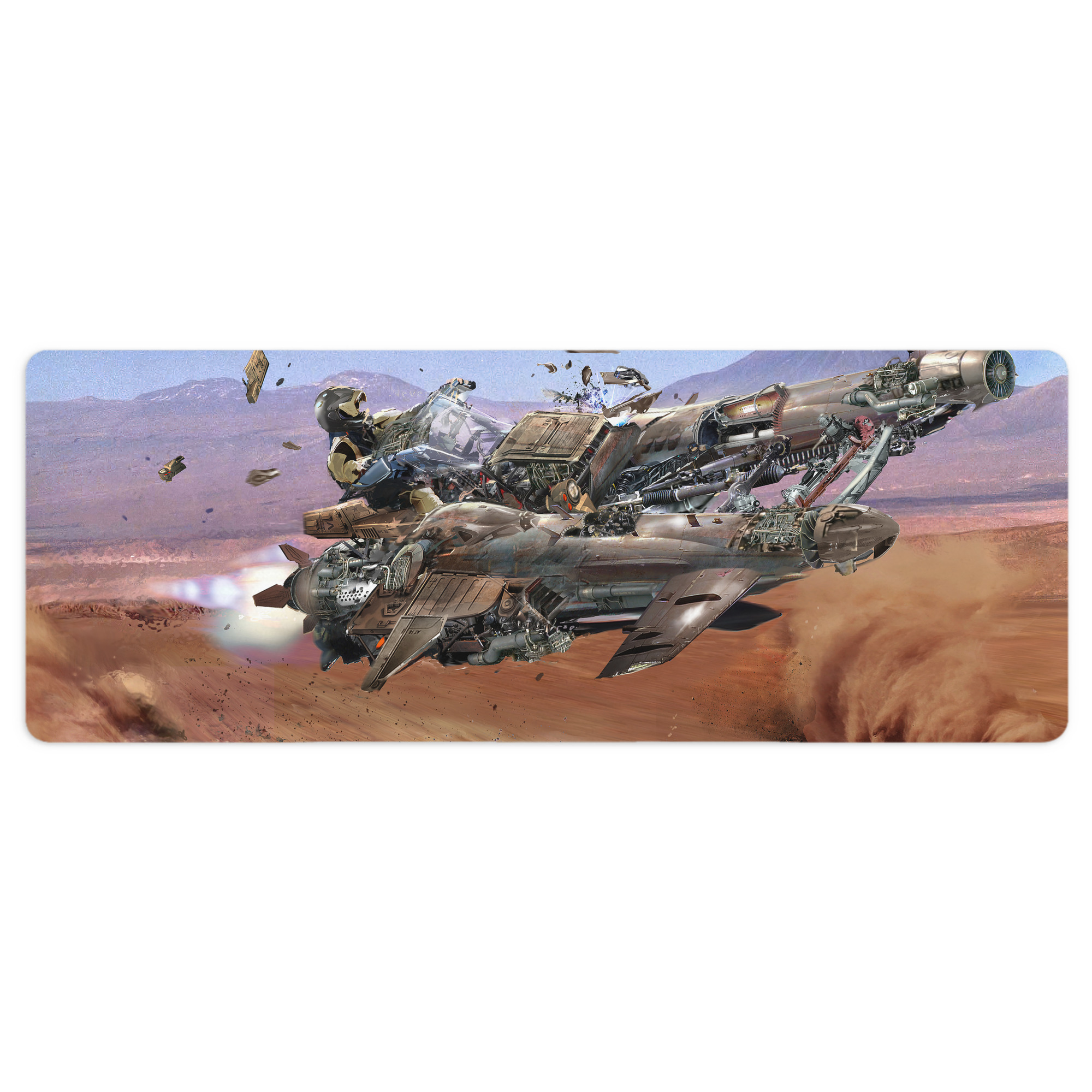 （画像用） スター・ウォーズ Star Wars ステッチ加工 大判デスクマット／滑り止めマウスパッド