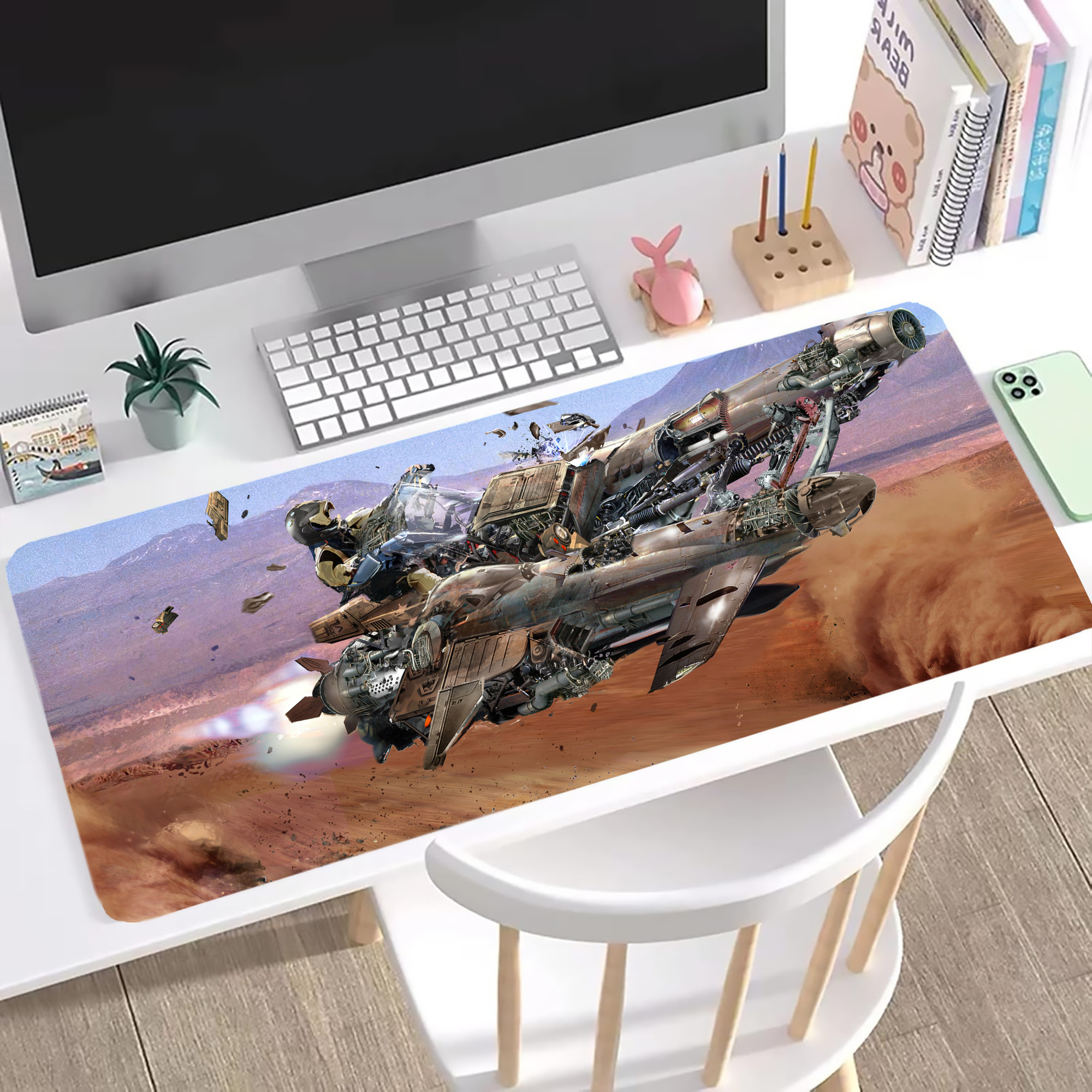 （画像用） スター・ウォーズ Star Wars ステッチ加工 大判デスクマット／滑り止めマウスパッド