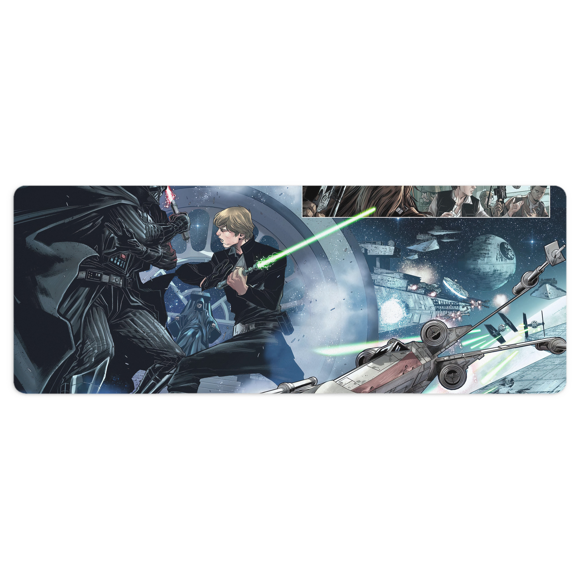 （画像用） スター・ウォーズ Star Wars ステッチ加工 大判デスクマット／滑り止めマウスパッド