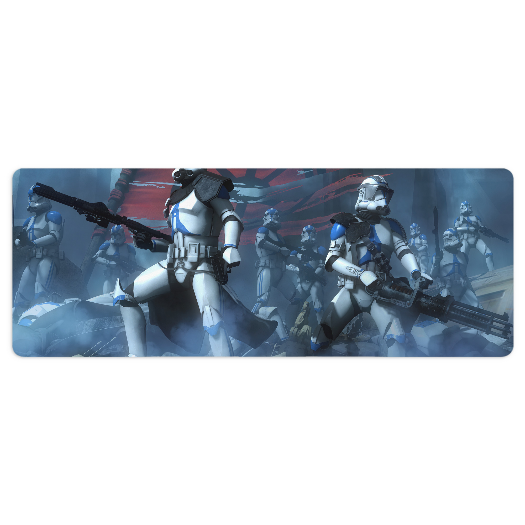 （画像用） スター・ウォーズ Star Wars ステッチ加工 大判デスクマット／滑り止めマウスパッド