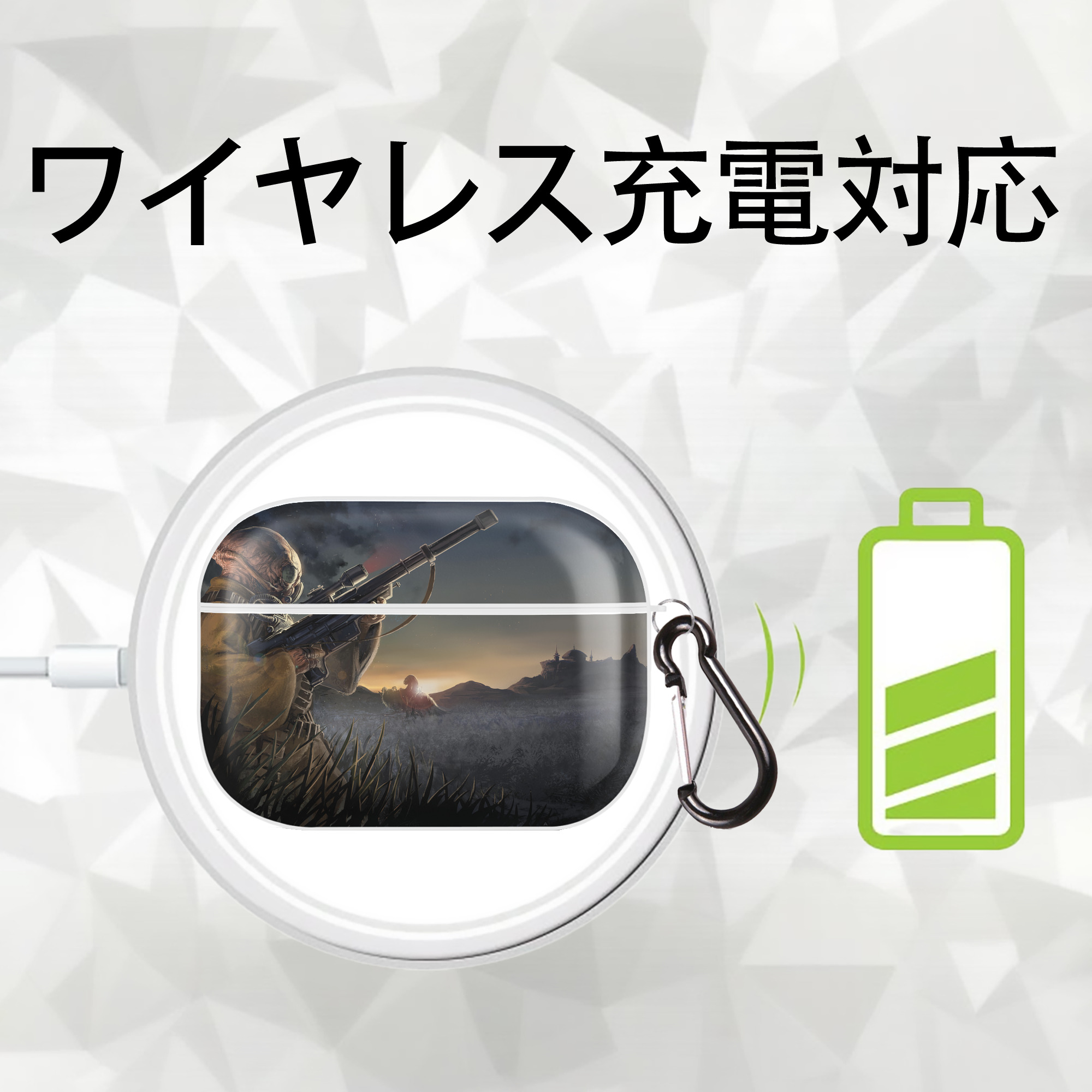 スター・ウォーズ Star Wars 【AirPods Pro用】ハードシェル保護ケース 耐衝撃・防指紋・カラビナ付き商品仕様