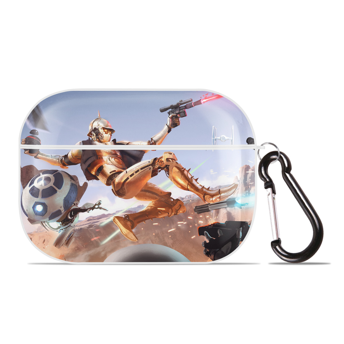 （画像用） スター・ウォーズ Star Wars 【AirPods Pro用】ハードシェル保護ケース 耐衝撃・防指紋・カラビナ付き商品仕様