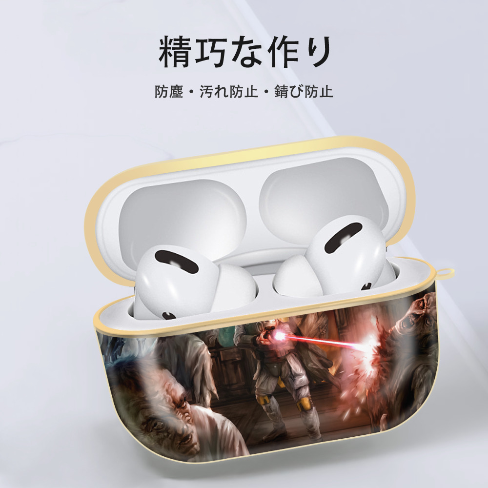 スター・ウォーズ Star Wars 【AirPods Pro用】ハードシェル保護ケース｜耐衝撃・防指紋・カラビナ付き商品仕様