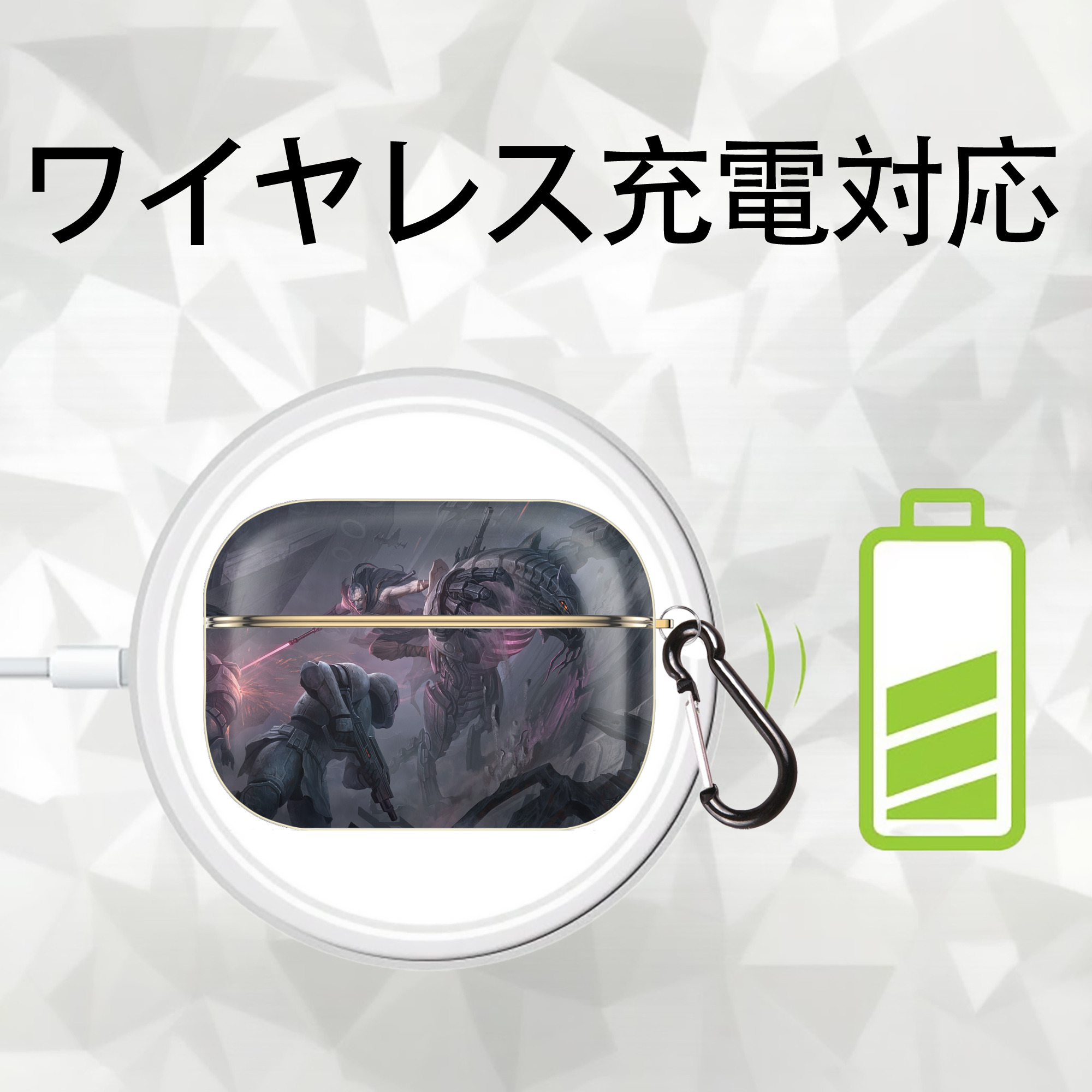 スター・ウォーズ Star Wars 【AirPods Pro用】ハードシェル保護ケース｜耐衝撃・防指紋・カラビナ付き商品仕様