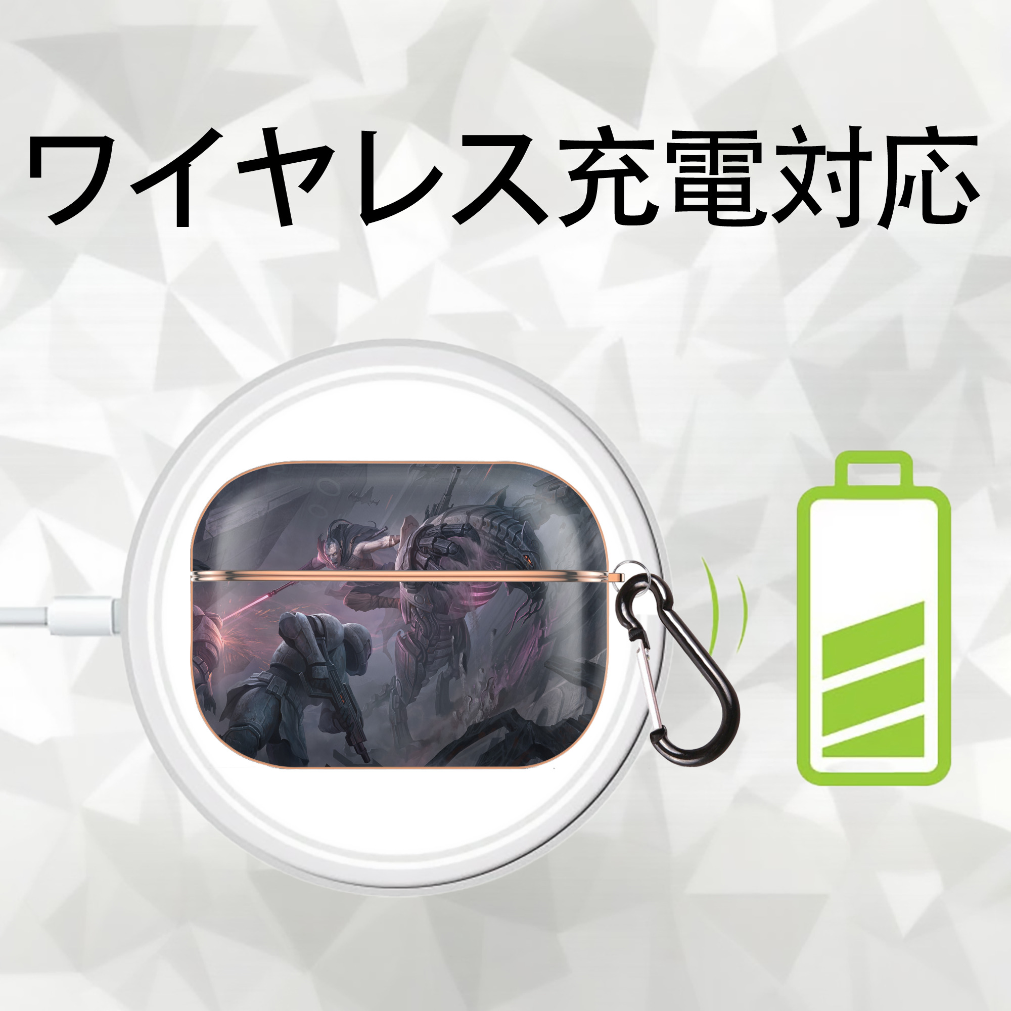 スター・ウォーズ Star Wars 【AirPods Pro用】ハードシェル保護ケース｜耐衝撃・防指紋・カラビナ付き商品仕様