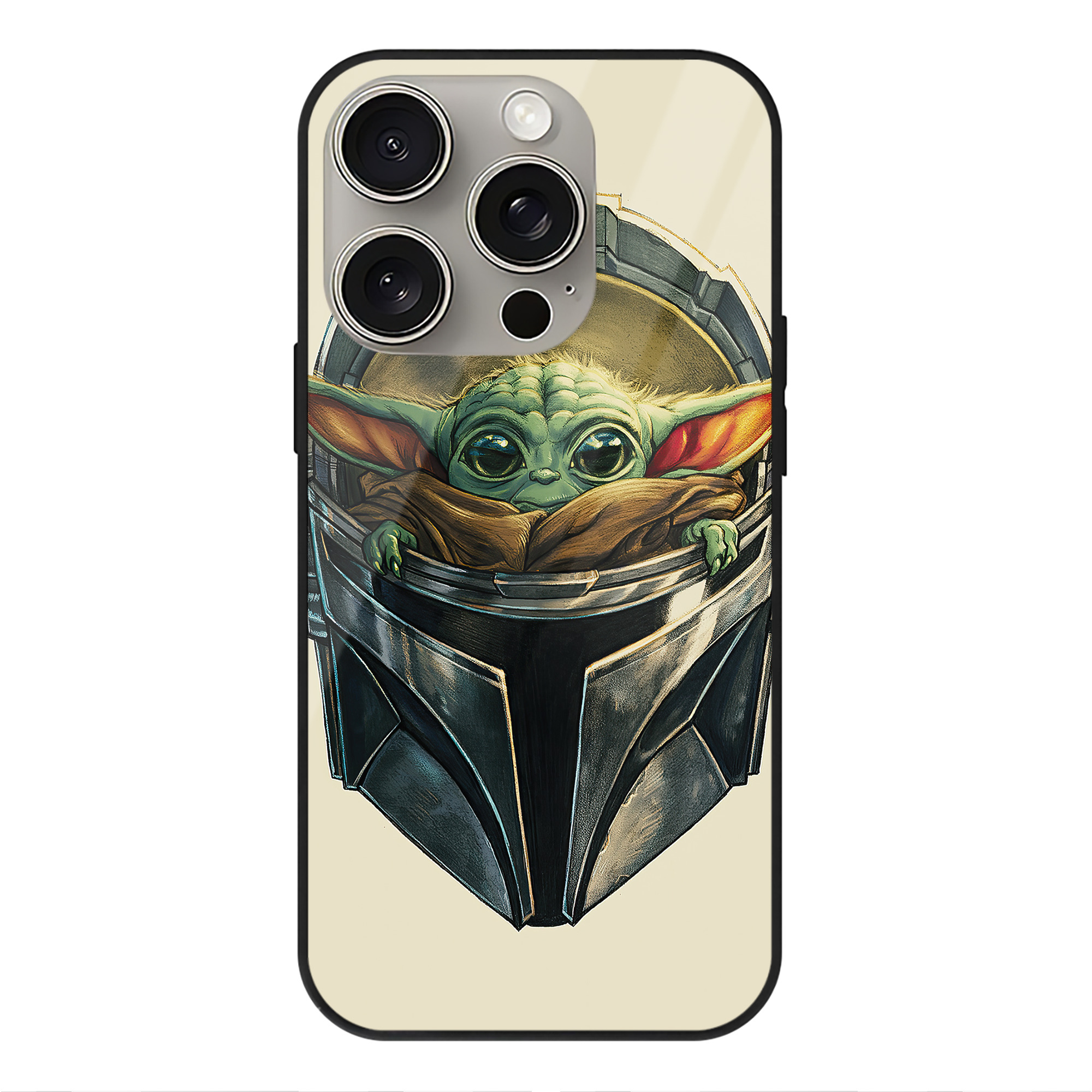 （画像用） スター・ウォーズ Star Wars 【iPhone15Pro対応】スマホケース 耐衝撃＆黄変防止 背面ガラス
