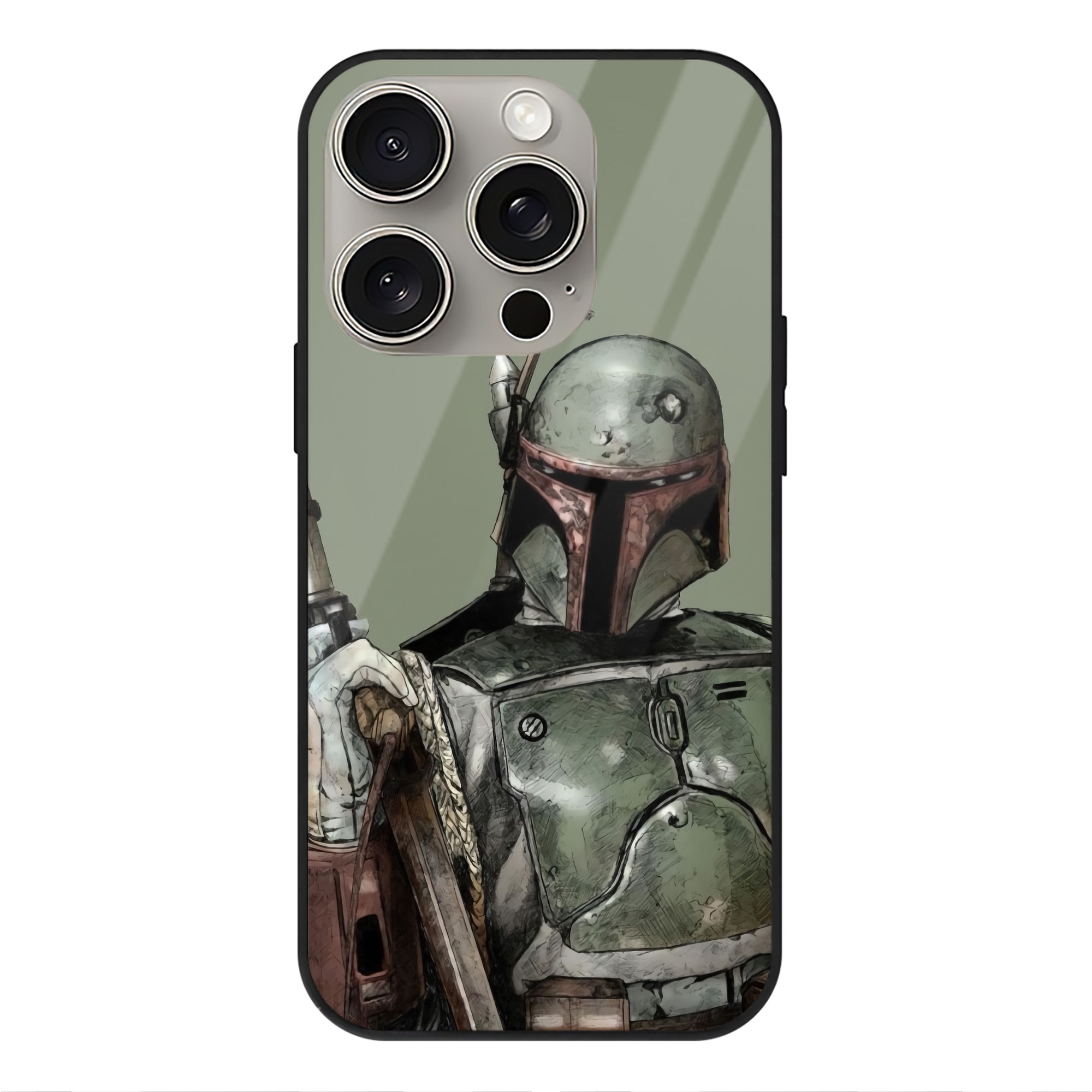 （画像用） スター・ウォーズ Star Wars 【iPhone15Pro対応】スマホケース 耐衝撃＆黄変防止 背面ガラス