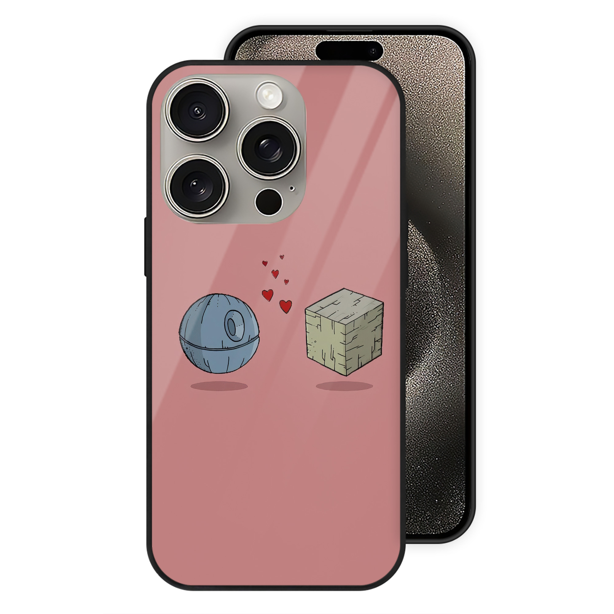 （画像用） スター・ウォーズ Star Wars 【iPhone15Pro対応】スマホケース 耐衝撃＆黄変防止 背面ガラス