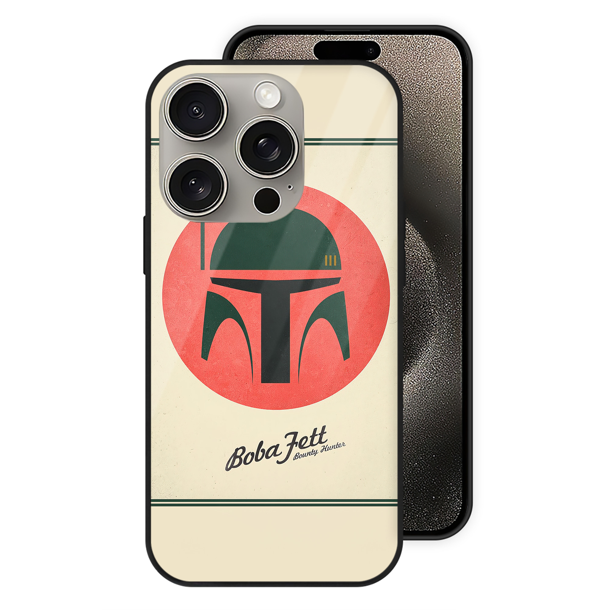 （画像用） スター・ウォーズ Star Wars 【iPhone15Pro対応】スマホケース 耐衝撃＆黄変防止 背面ガラス