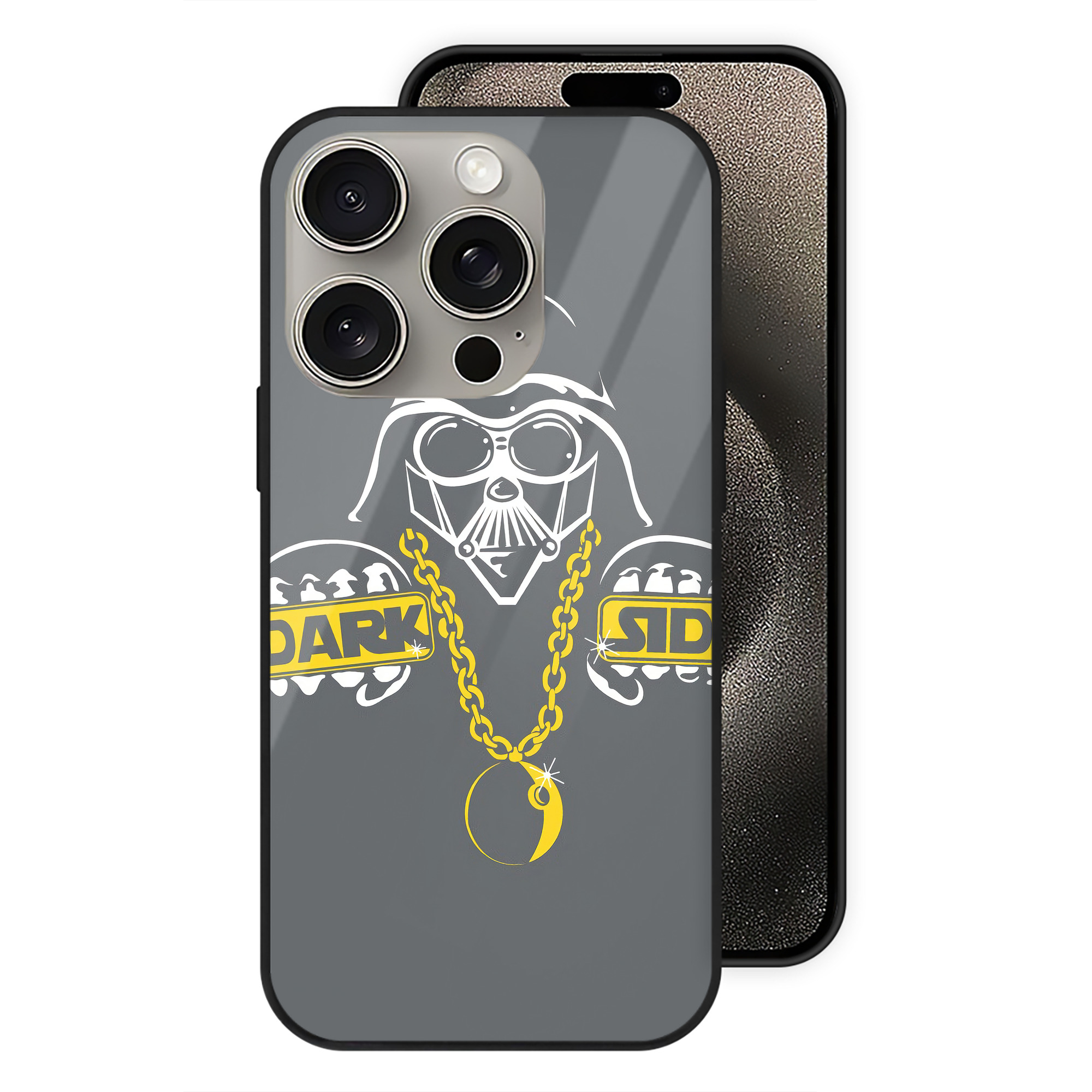 （画像用） スター・ウォーズ Star Wars 【iPhone15Pro対応】スマホケース 耐衝撃＆黄変防止 背面ガラス