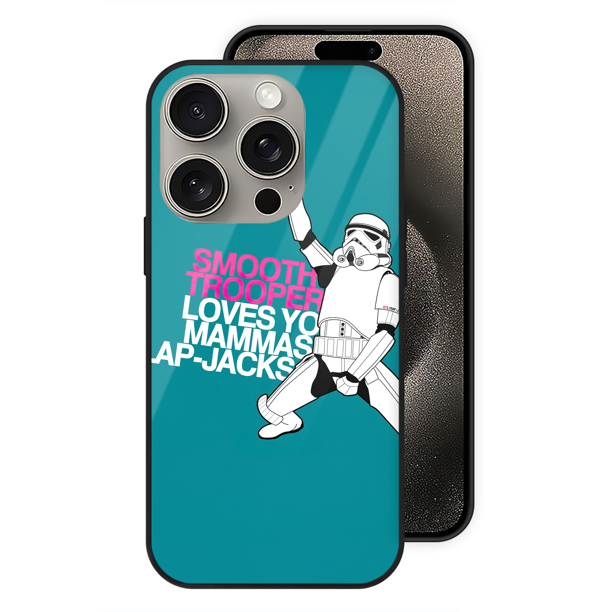 （画像用） スター・ウォーズ Star Wars 【iPhone15Pro対応】スマホケース 耐衝撃＆黄変防止 背面ガラス