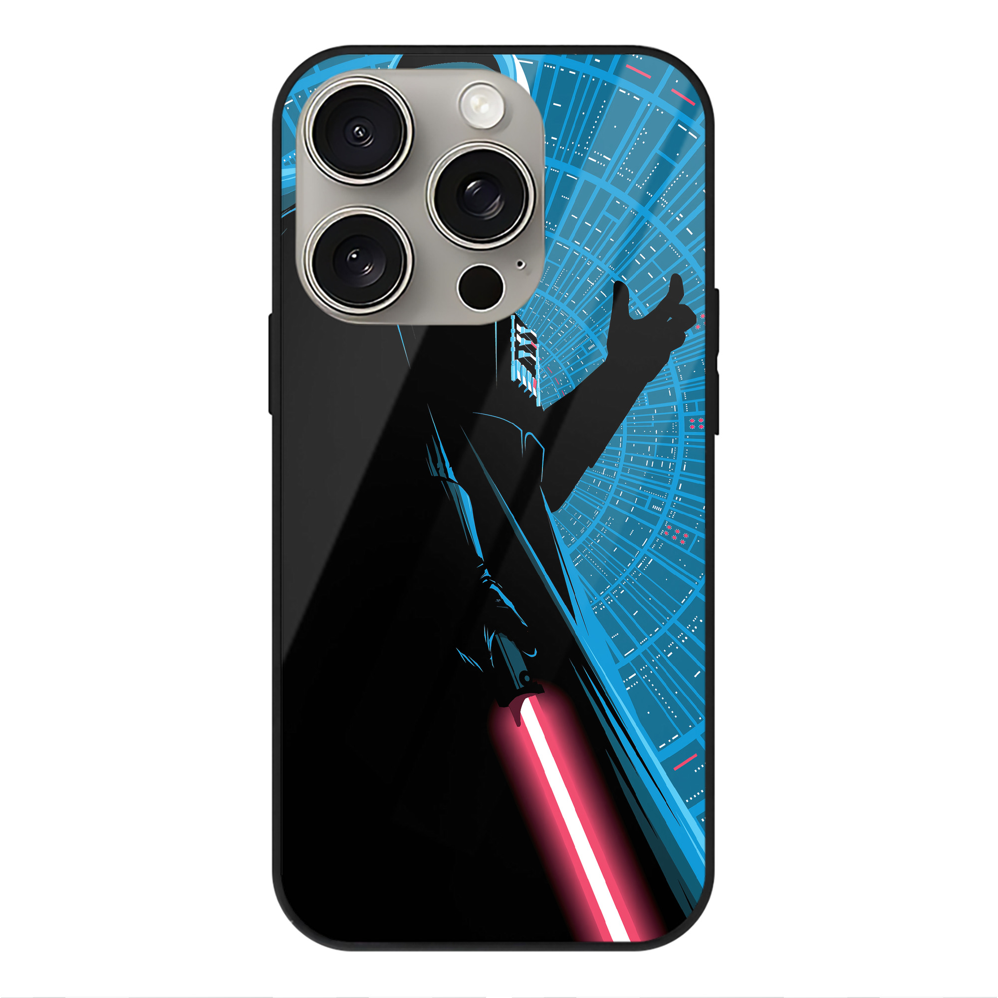 （画像用） スター・ウォーズ Star Wars 【iPhone15Pro対応】スマホケース 耐衝撃＆黄変防止 背面ガラス