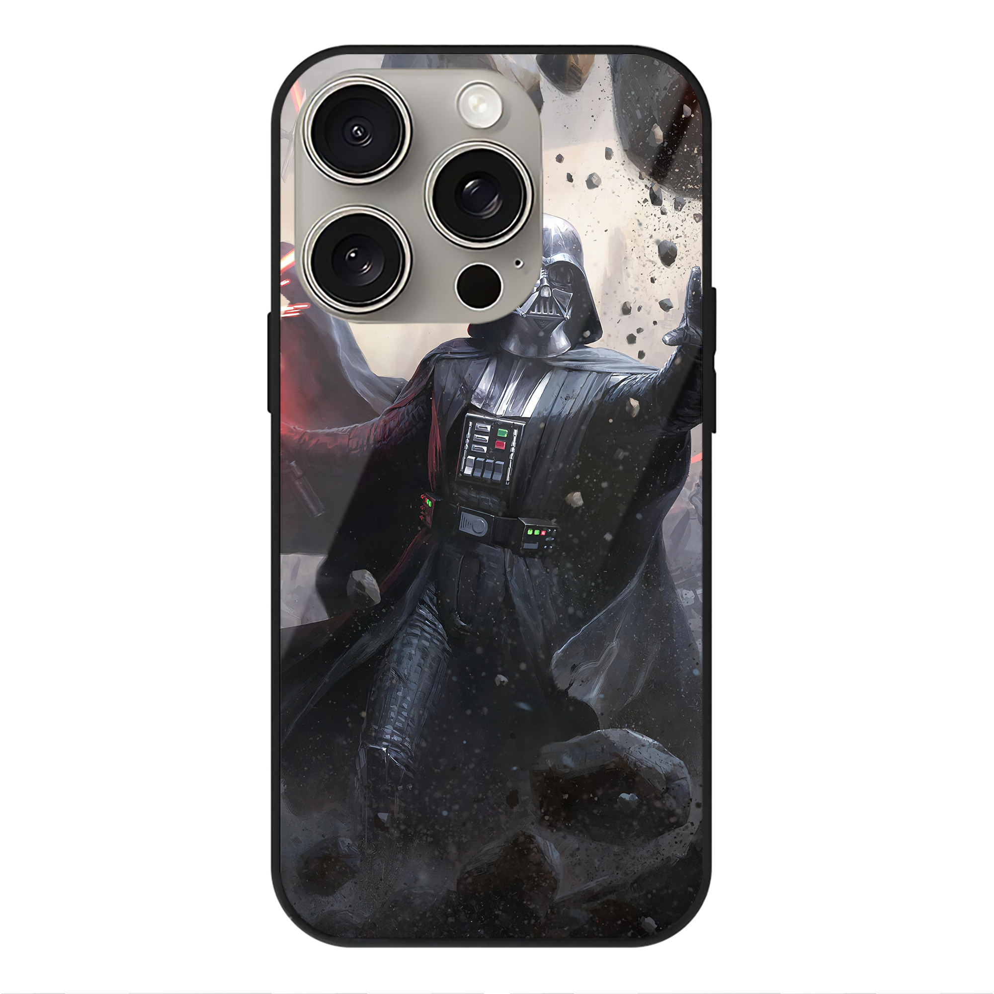 （画像用） スター・ウォーズ Star Wars 【iPhone15Pro対応】スマホケース 耐衝撃＆黄変防止 背面ガラス