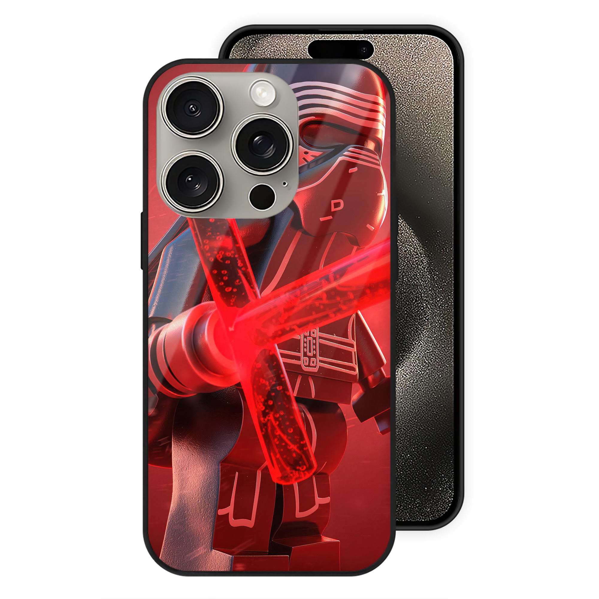 （画像用） スター・ウォーズ Star Wars 【iPhone15Pro対応】スマホケース 耐衝撃＆黄変防止 背面ガラス