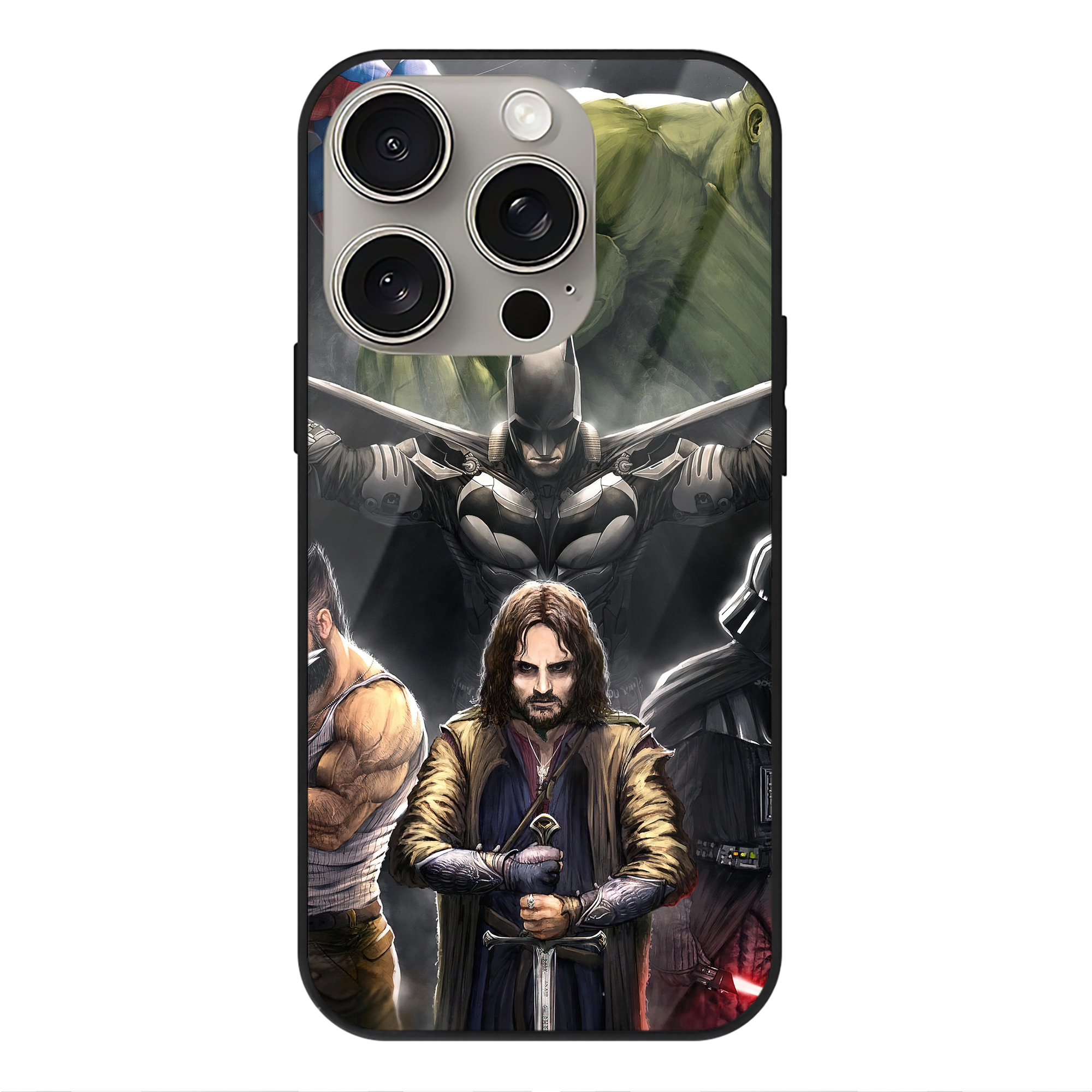 （画像用） スター・ウォーズ Star Wars 【iPhone15Pro対応】スマホケース 耐衝撃＆黄変防止 背面ガラス
