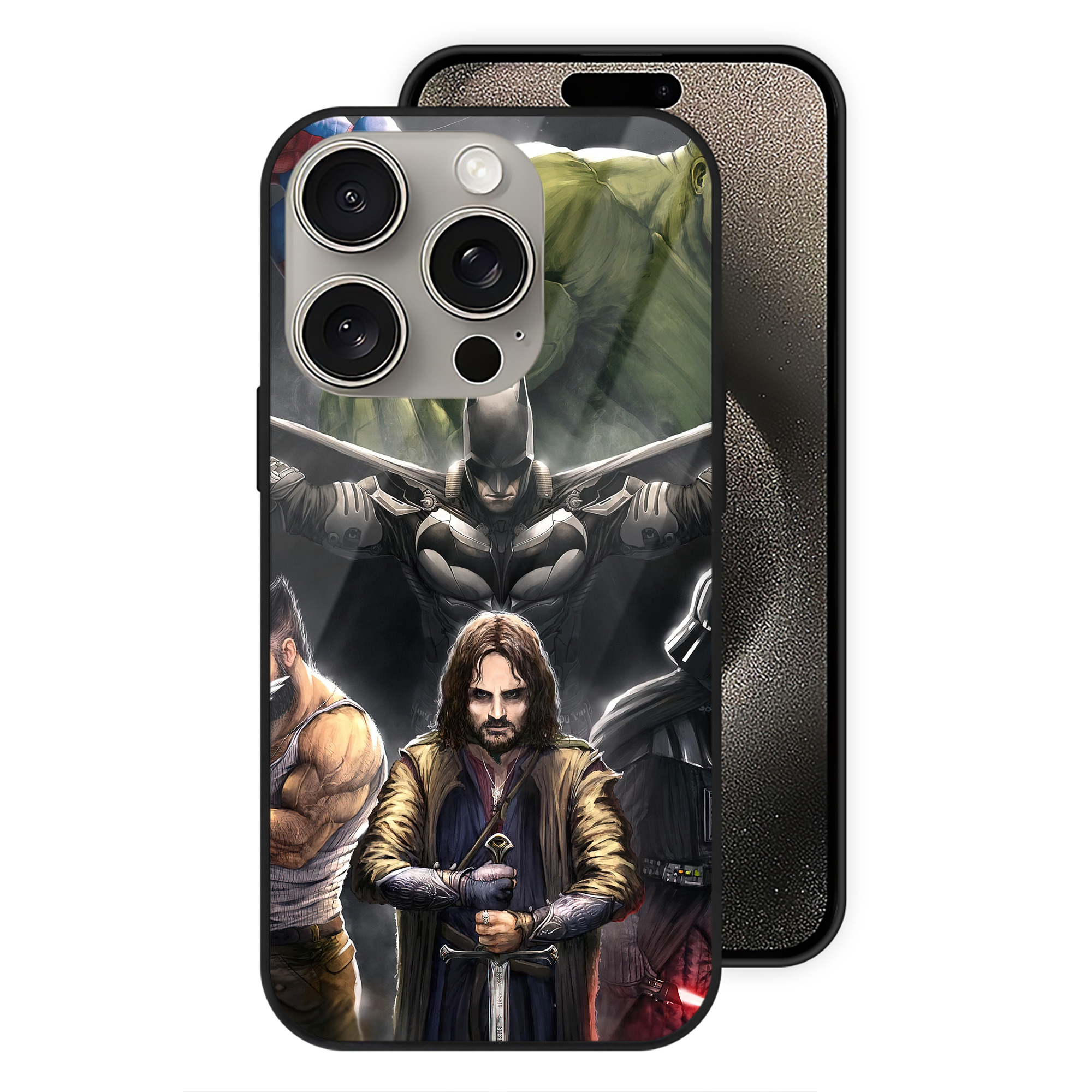 （画像用） スター・ウォーズ Star Wars 【iPhone15Pro対応】スマホケース 耐衝撃＆黄変防止 背面ガラス