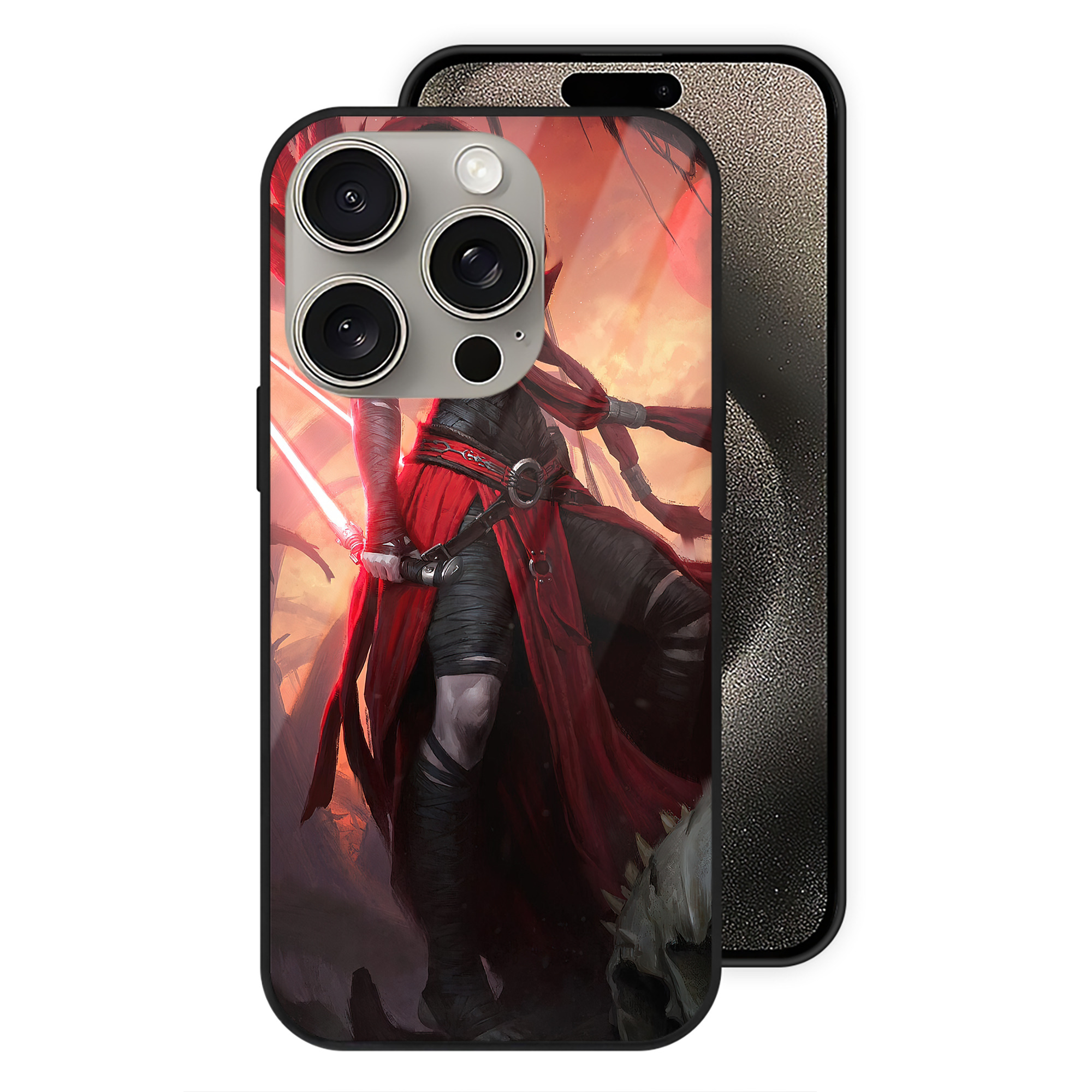 （画像用） スター・ウォーズ Star Wars 【iPhone15Pro対応】スマホケース 耐衝撃＆黄変防止 背面ガラス