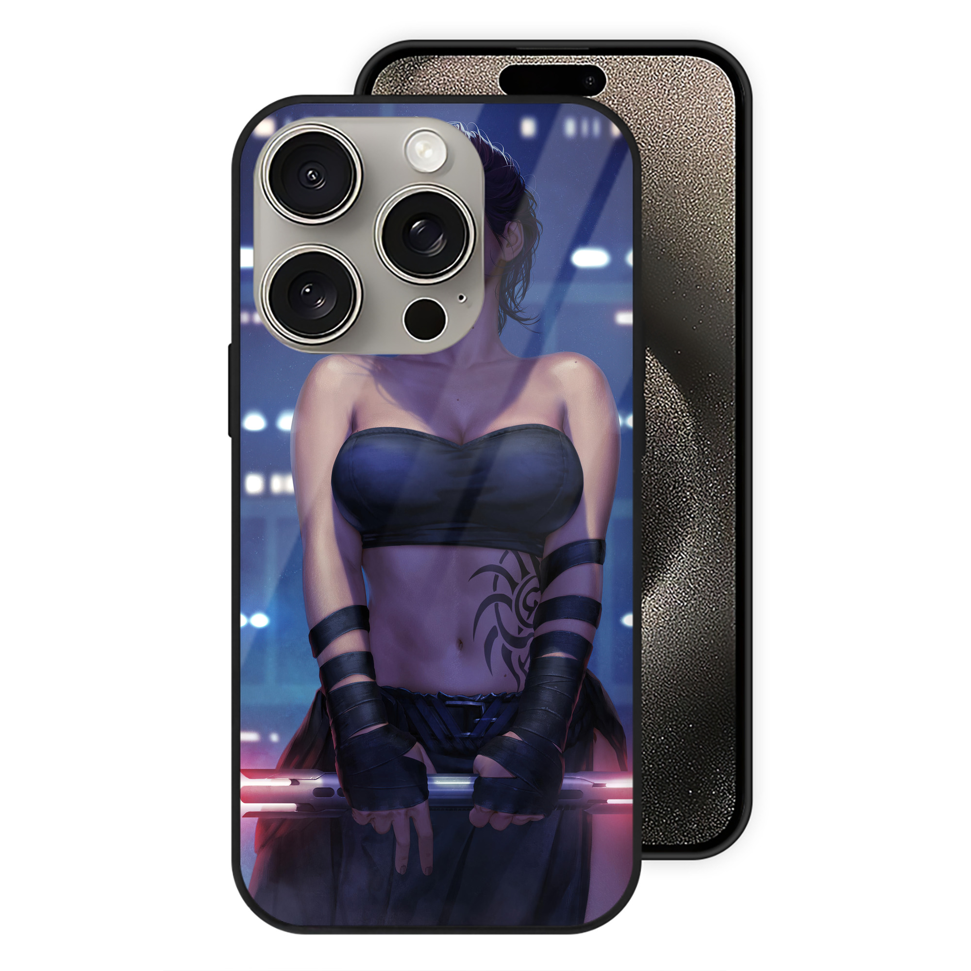 （画像用） スター・ウォーズ Star Wars 【iPhone15Pro対応】スマホケース 耐衝撃＆黄変防止 背面ガラス