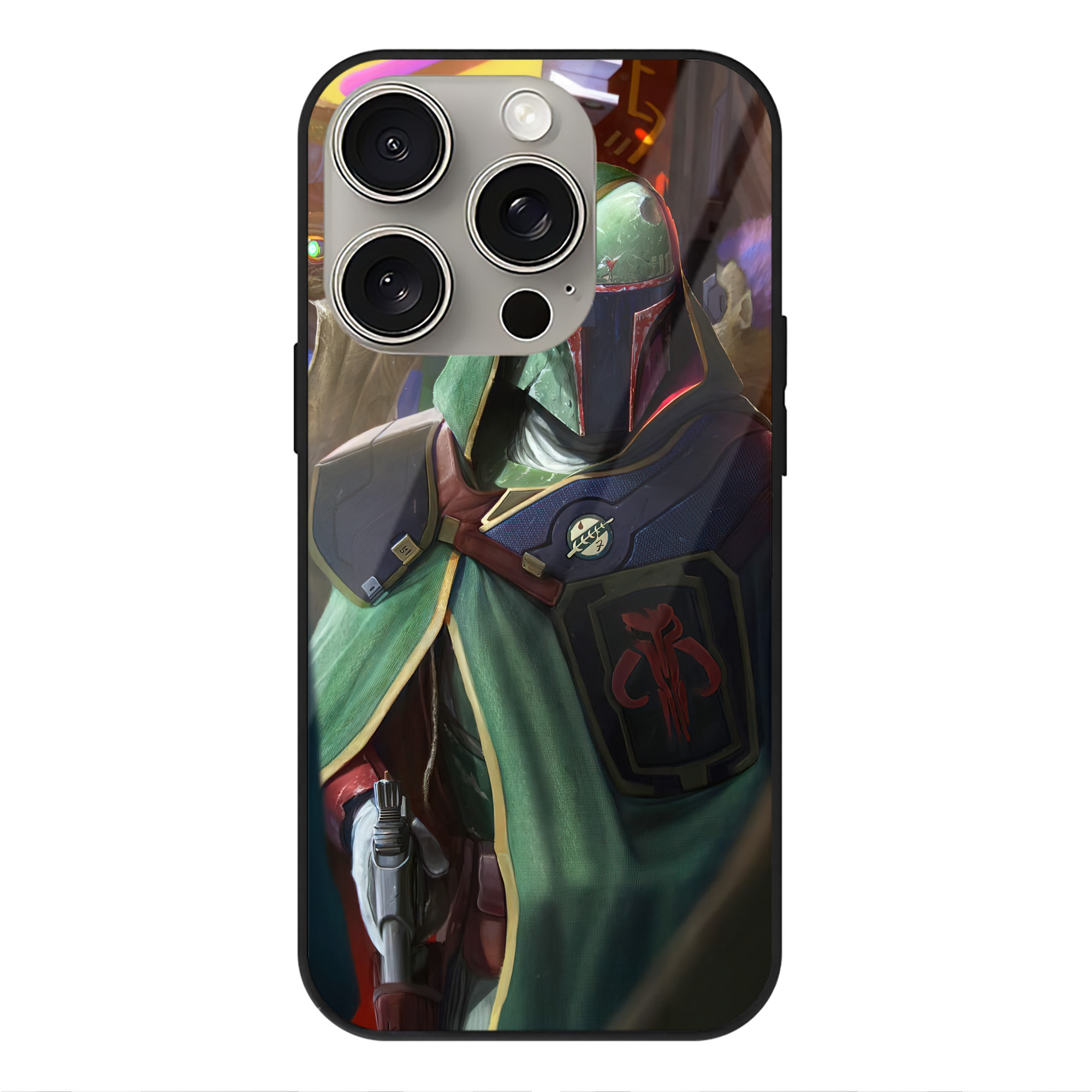 （画像用） スター・ウォーズ Star Wars 【iPhone15Pro対応】スマホケース 耐衝撃＆黄変防止 背面ガラス