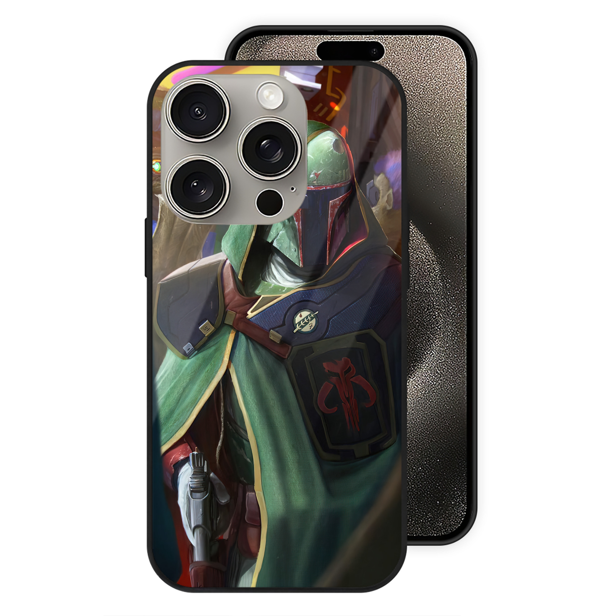 （画像用） スター・ウォーズ Star Wars 【iPhone15Pro対応】スマホケース 耐衝撃＆黄変防止 背面ガラス