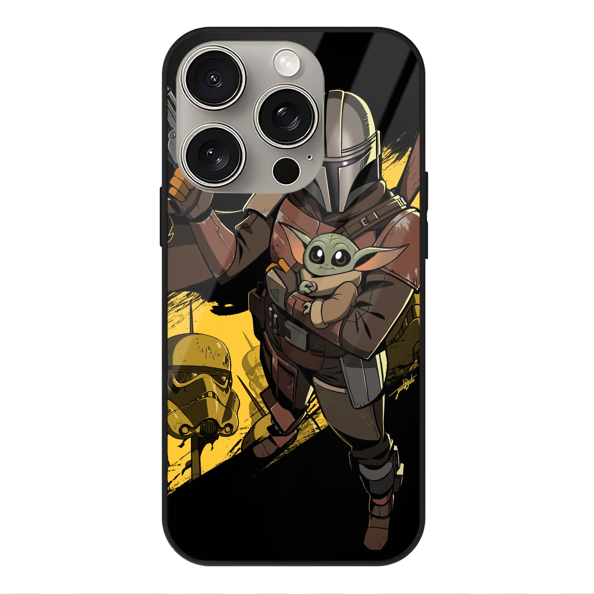 （画像用） スター・ウォーズ Star Wars 【iPhone15Pro対応】スマホケース 耐衝撃＆黄変防止 背面ガラス