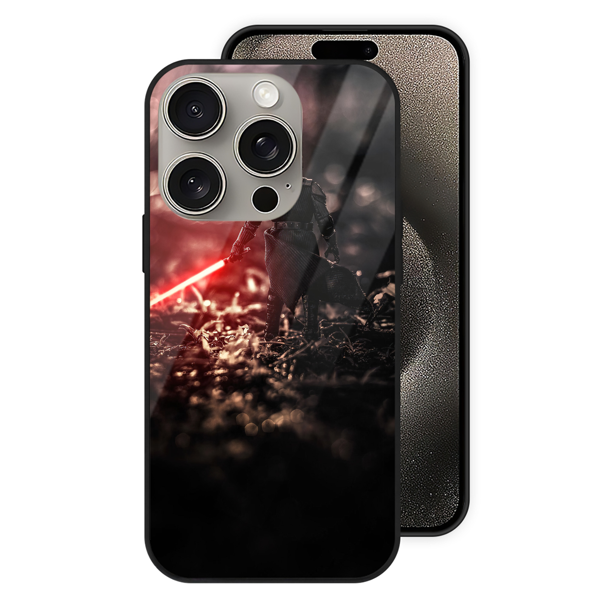 （画像用） スター・ウォーズ Star Wars 【iPhone15Pro対応】スマホケース 耐衝撃＆黄変防止 背面ガラス