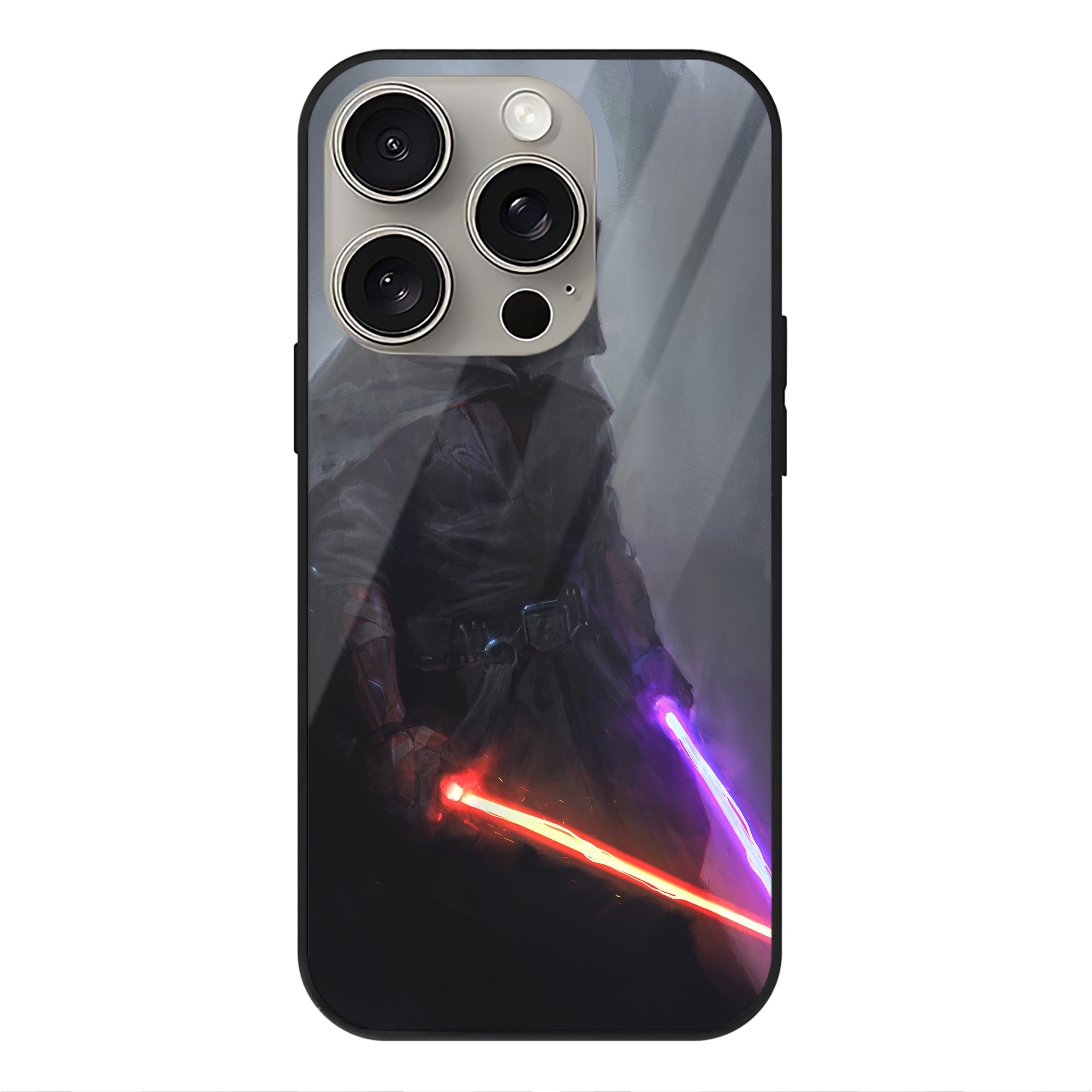 （画像用） スター・ウォーズ Star Wars 【iPhone15Pro対応】スマホケース 耐衝撃＆黄変防止 背面ガラス
