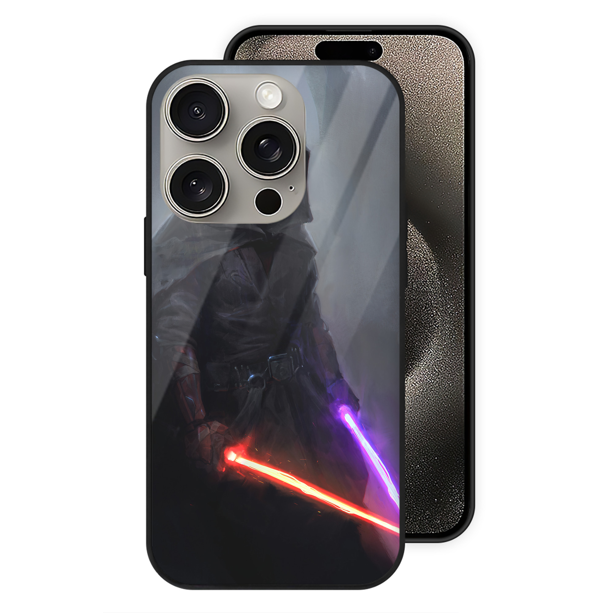 （画像用） スター・ウォーズ Star Wars 【iPhone15Pro対応】スマホケース 耐衝撃＆黄変防止 背面ガラス