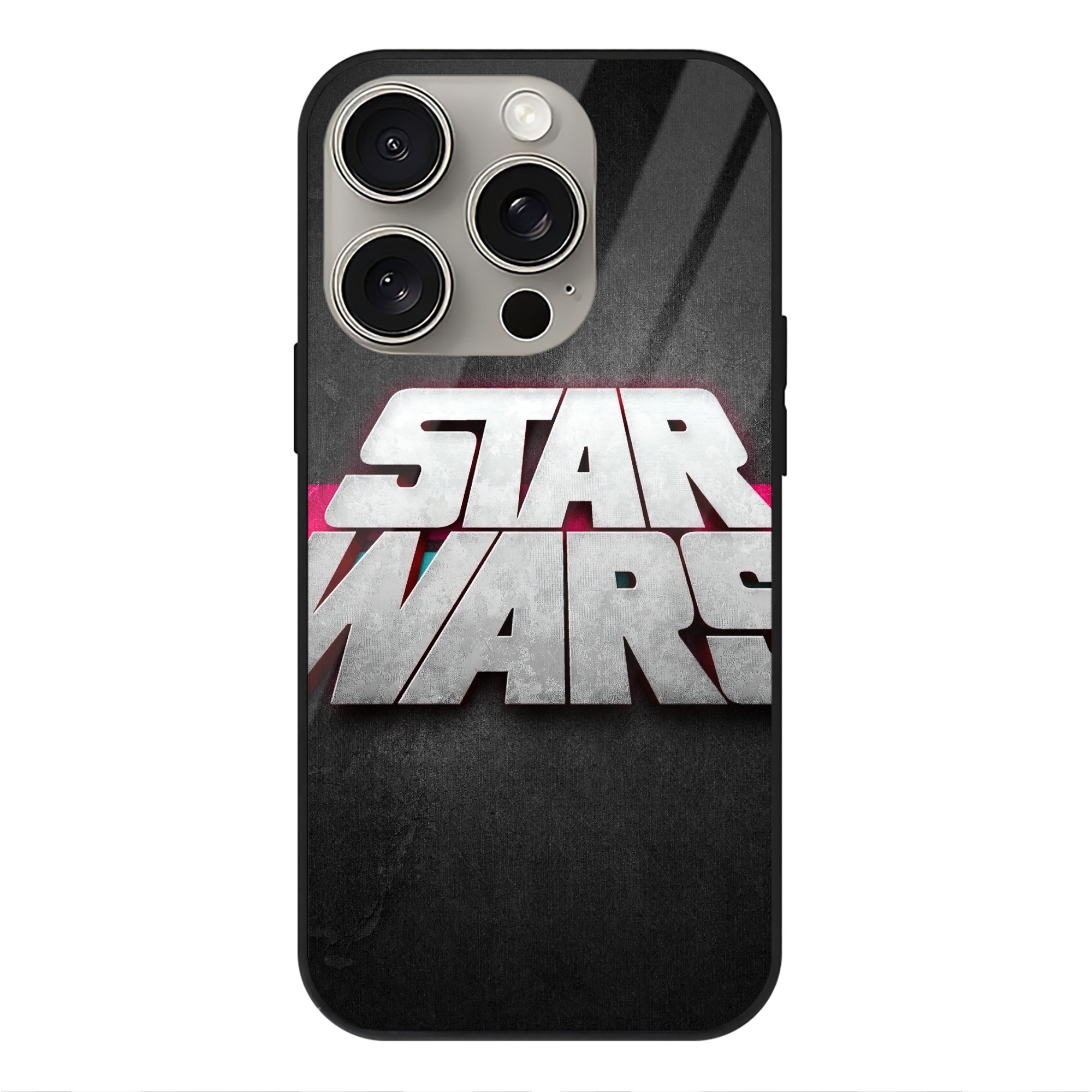 （画像用） スター・ウォーズ Star Wars 【iPhone15Pro対応】スマホケース 耐衝撃＆黄変防止 背面ガラス