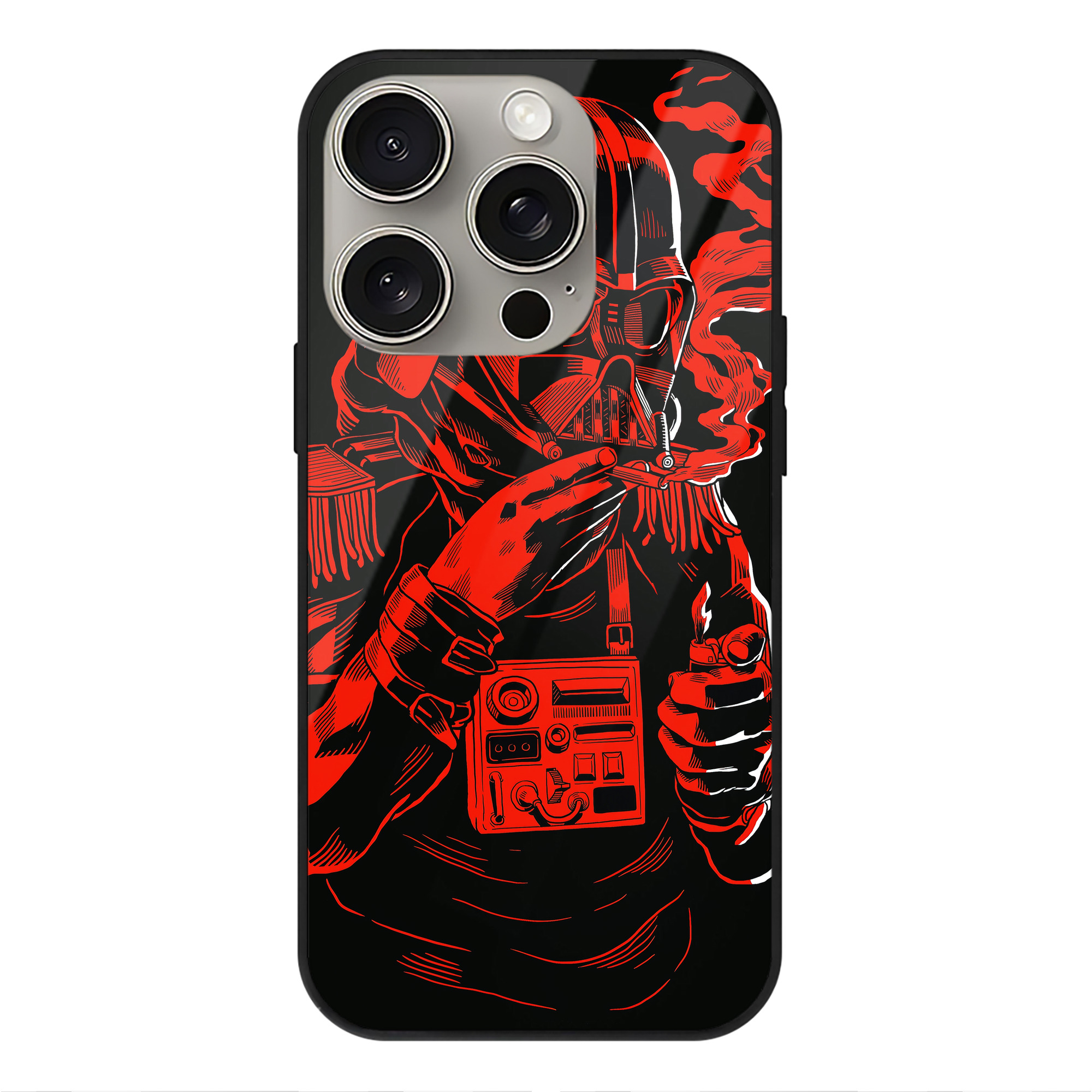 （画像用） スター・ウォーズ Star Wars 【iPhone15Pro対応】スマホケース 耐衝撃＆黄変防止 背面ガラス
