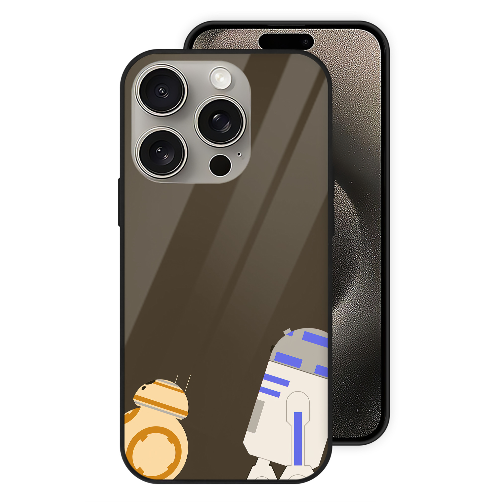 （画像用） スター・ウォーズ Star Wars 【iPhone15Pro対応】スマホケース 耐衝撃＆黄変防止 背面ガラス