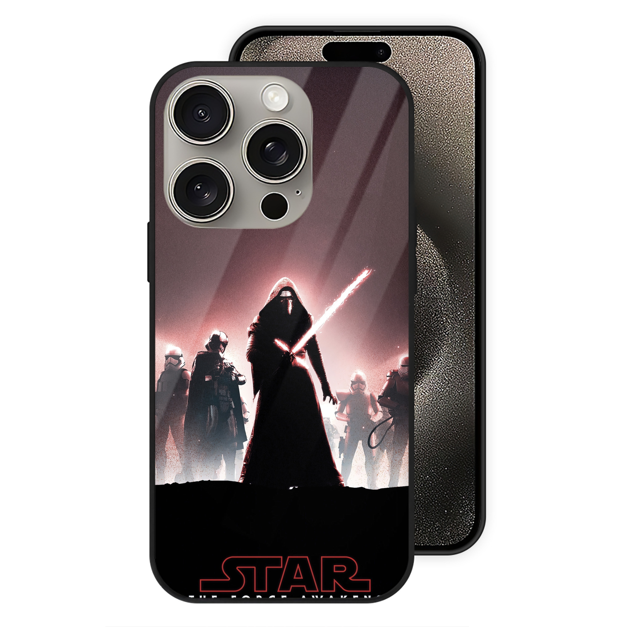 （画像用） スター・ウォーズ Star Wars 【iPhone15Pro対応】スマホケース 耐衝撃＆黄変防止 背面ガラス