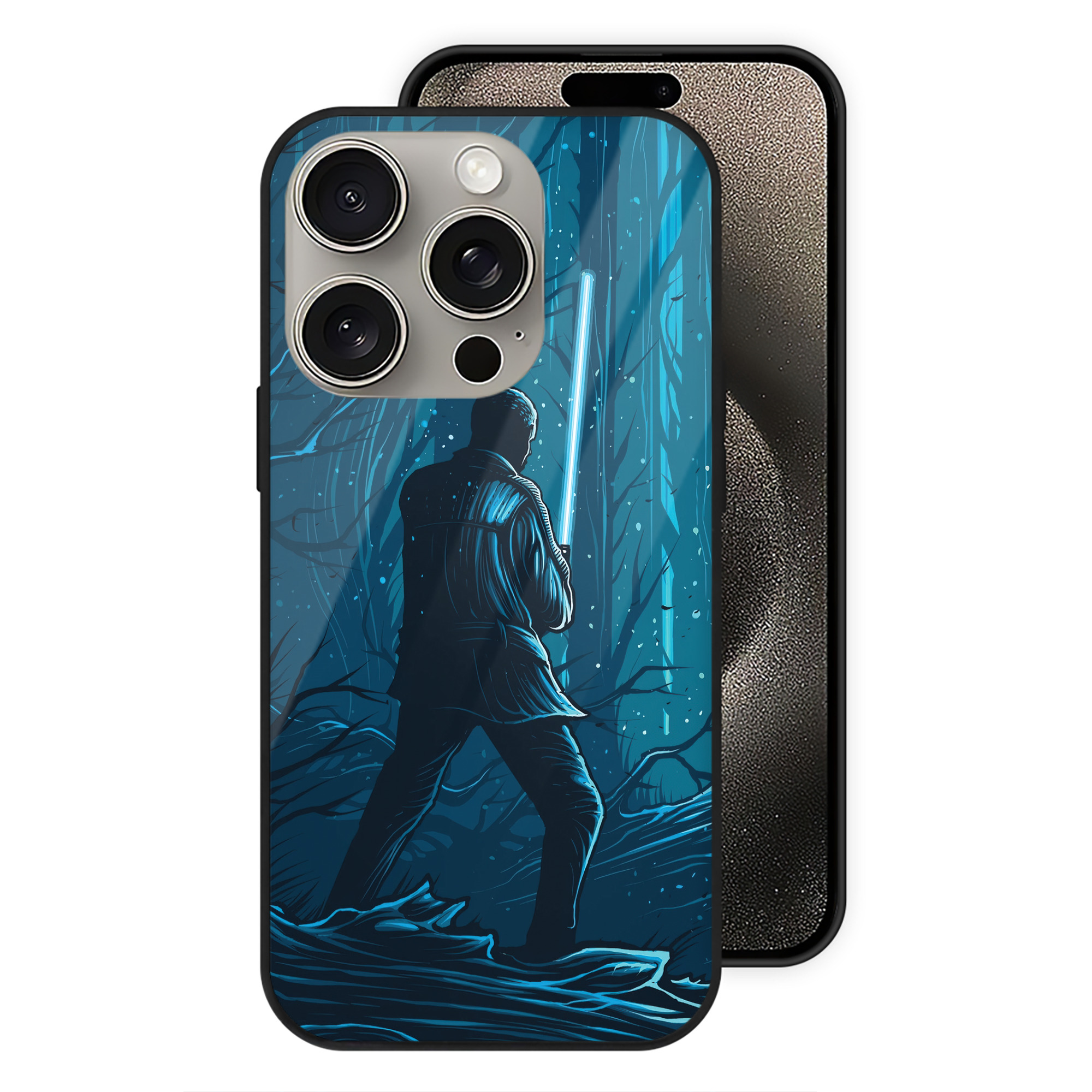 （画像用） スター・ウォーズ Star Wars 【iPhone15Pro対応】スマホケース 耐衝撃＆黄変防止 背面ガラス