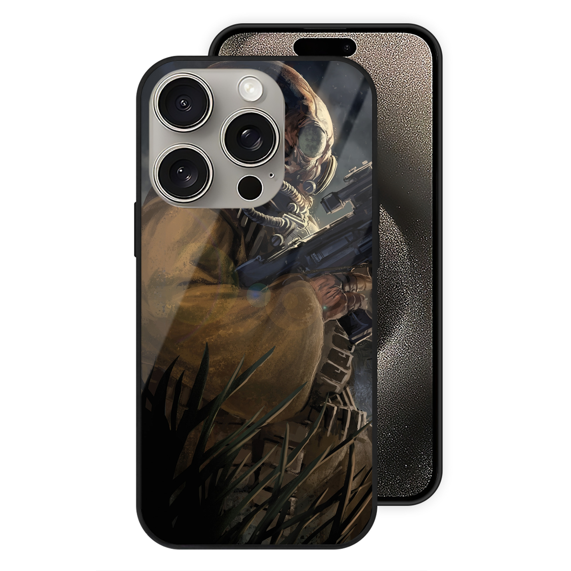 （画像用） スター・ウォーズ Star Wars 【iPhone15Pro対応】スマホケース 耐衝撃＆黄変防止 背面ガラス