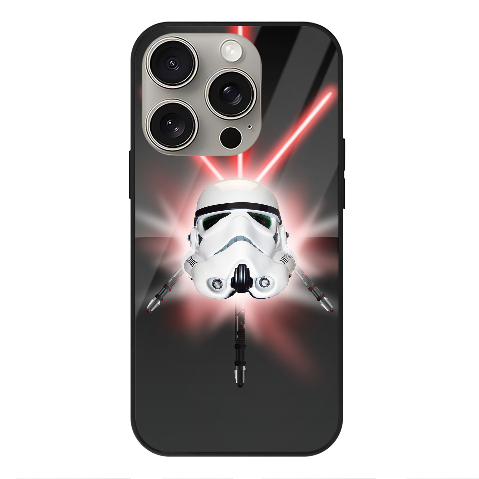 （画像用） スター・ウォーズ Star Wars 【iPhone15Pro対応】スマホケース 耐衝撃＆黄変防止 背面ガラス