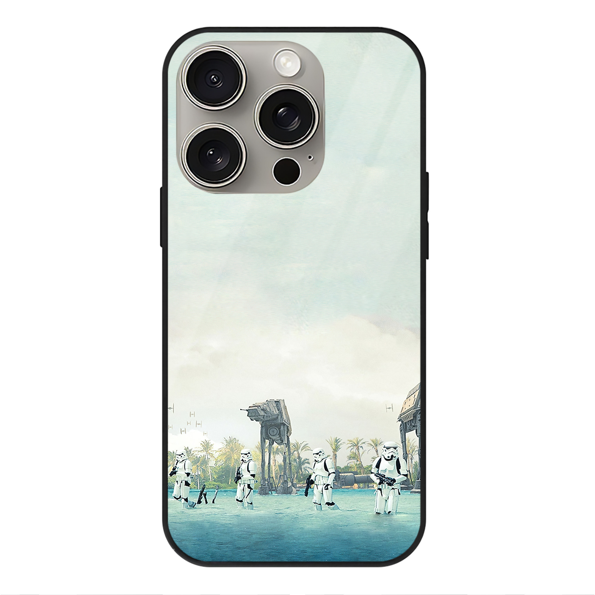 （画像用） スター・ウォーズ Star Wars 【iPhone15Pro対応】スマホケース 耐衝撃＆黄変防止 背面ガラス