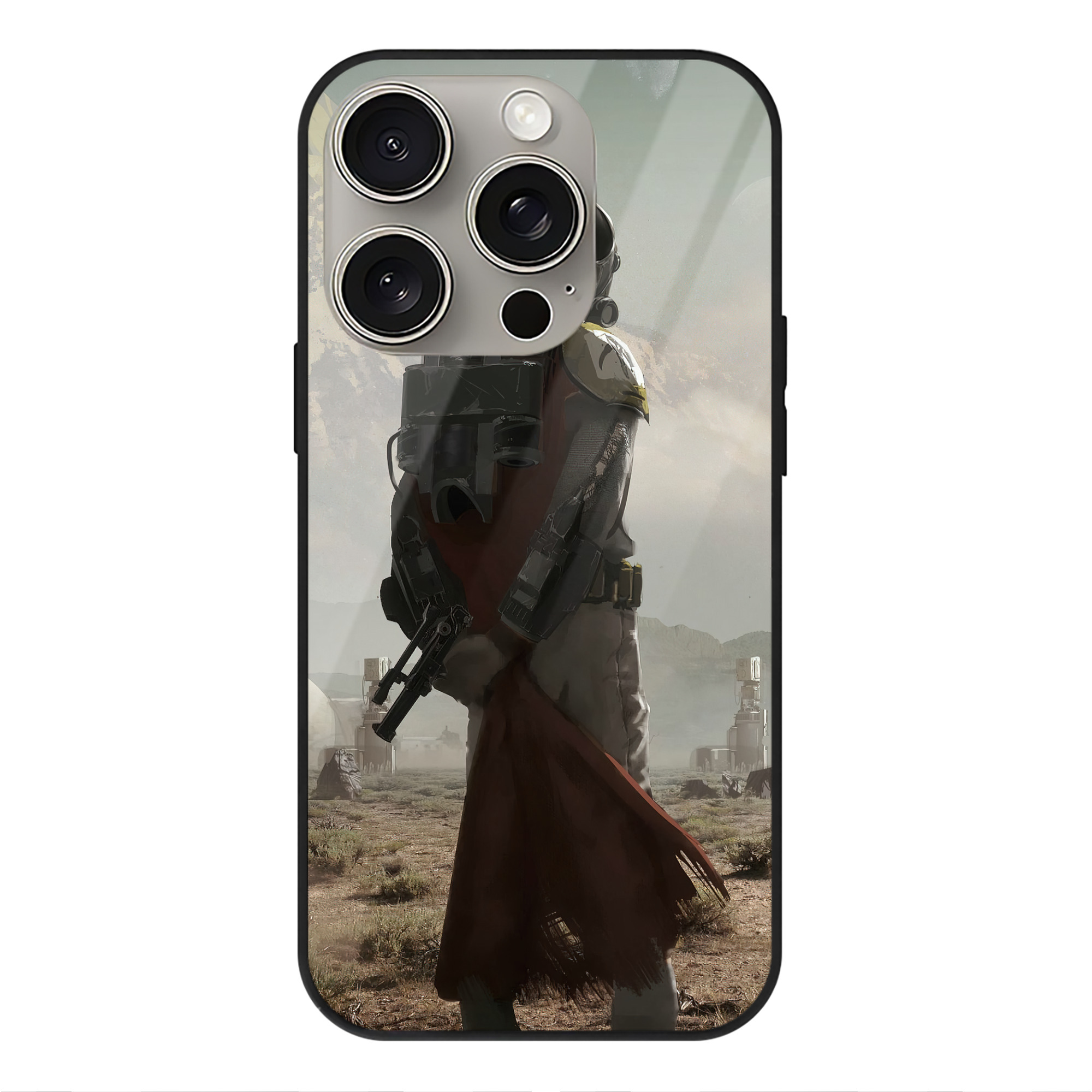 （画像用） スター・ウォーズ Star Wars 【iPhone15Pro対応】スマホケース 耐衝撃＆黄変防止 背面ガラス
