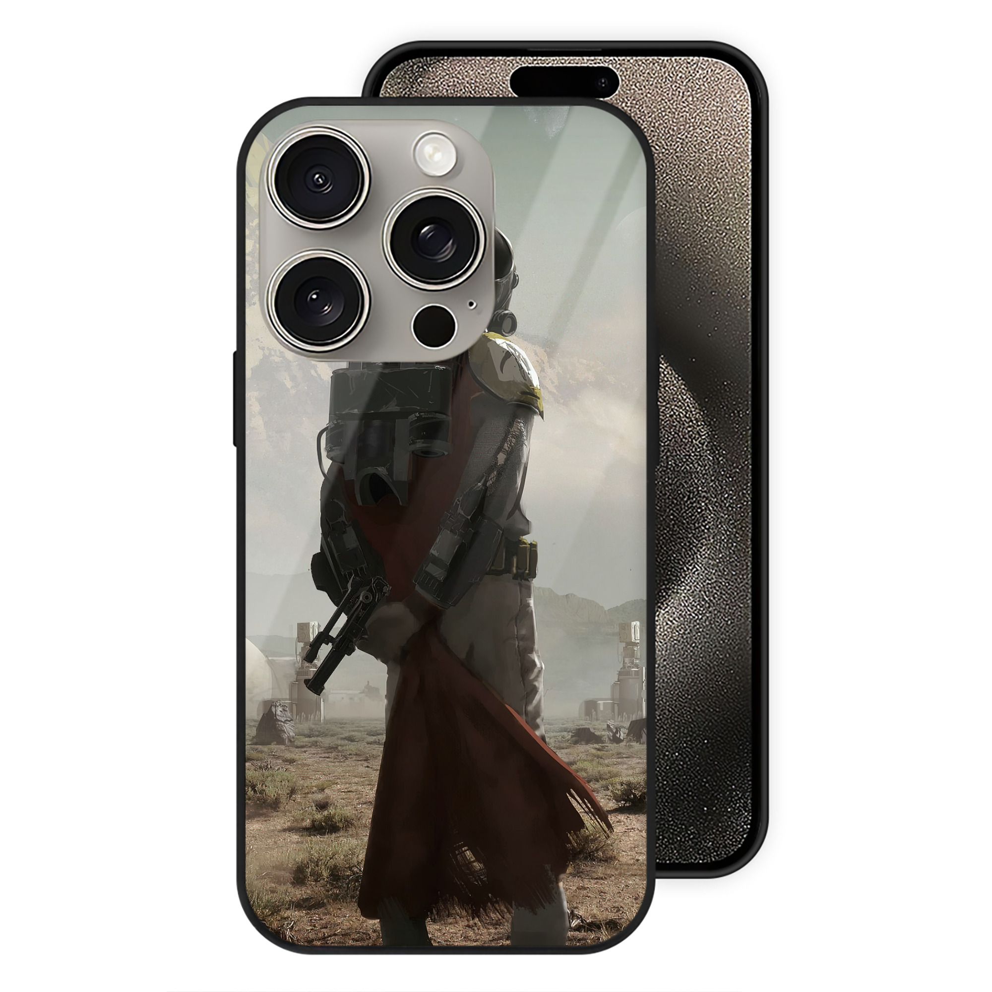 （画像用） スター・ウォーズ Star Wars 【iPhone15Pro対応】スマホケース 耐衝撃＆黄変防止 背面ガラス