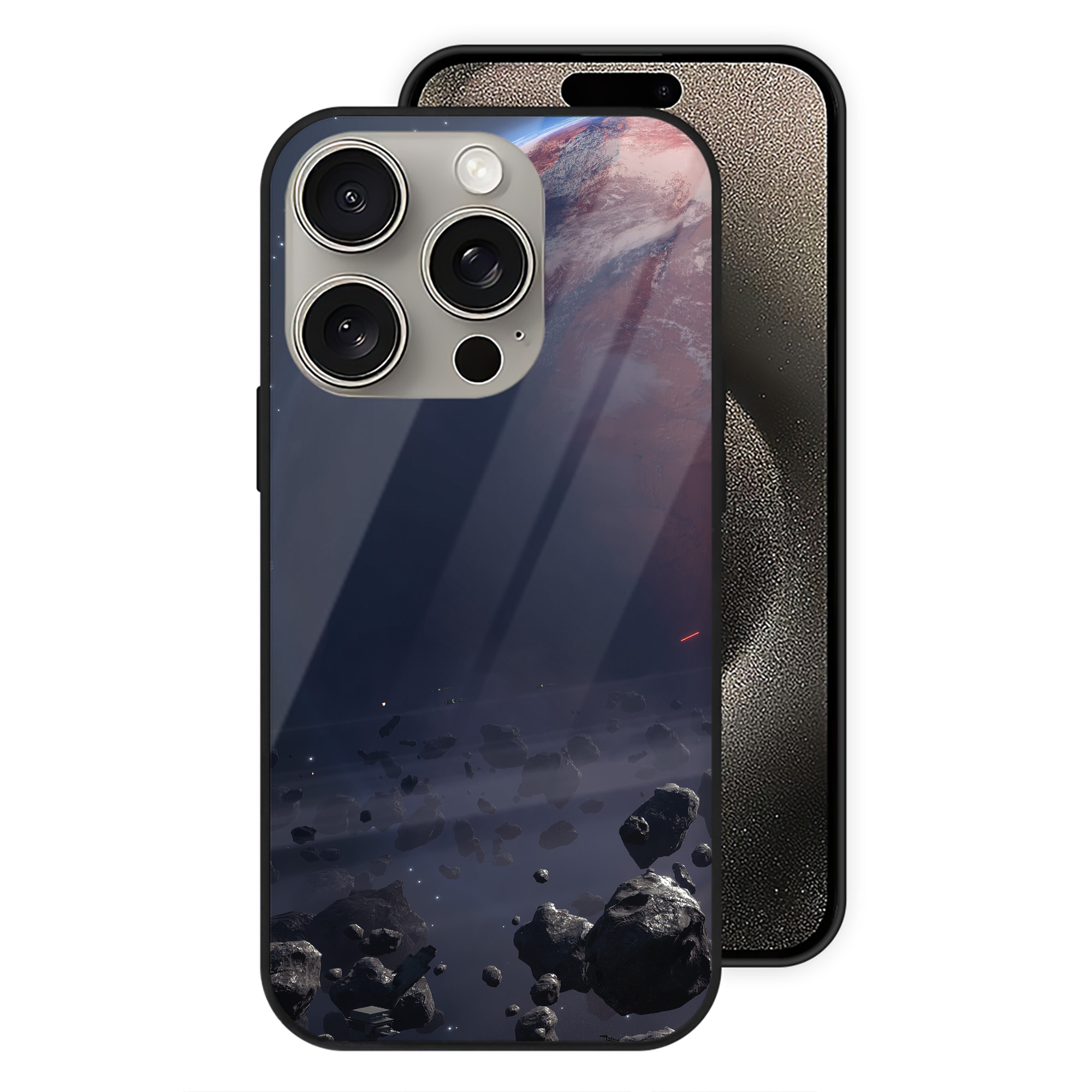（画像用） スター・ウォーズ Star Wars 【iPhone15Pro対応】スマホケース 耐衝撃＆黄変防止 背面ガラス
