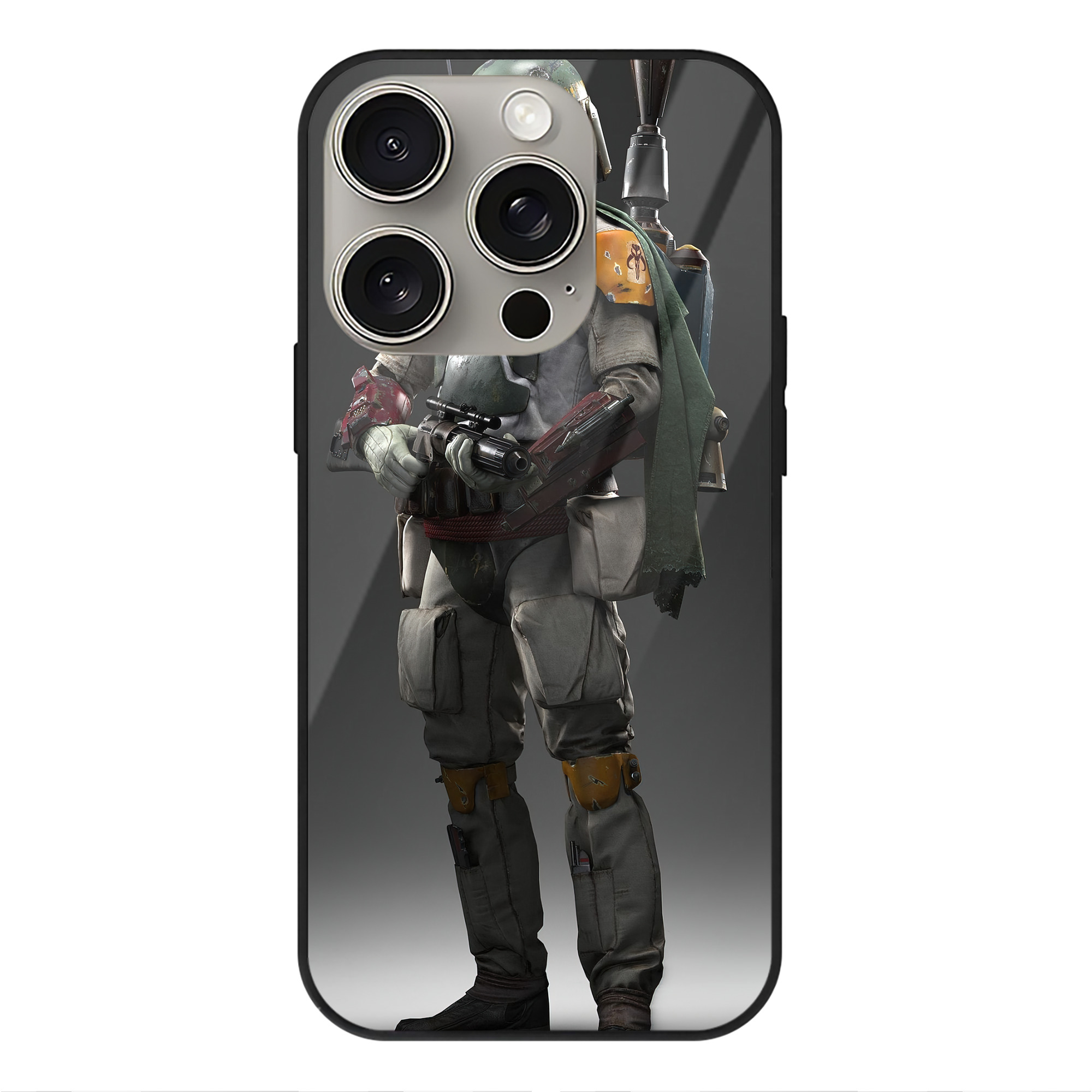 （画像用） スター・ウォーズ Star Wars 【iPhone15Pro対応】スマホケース 耐衝撃＆黄変防止 背面ガラス