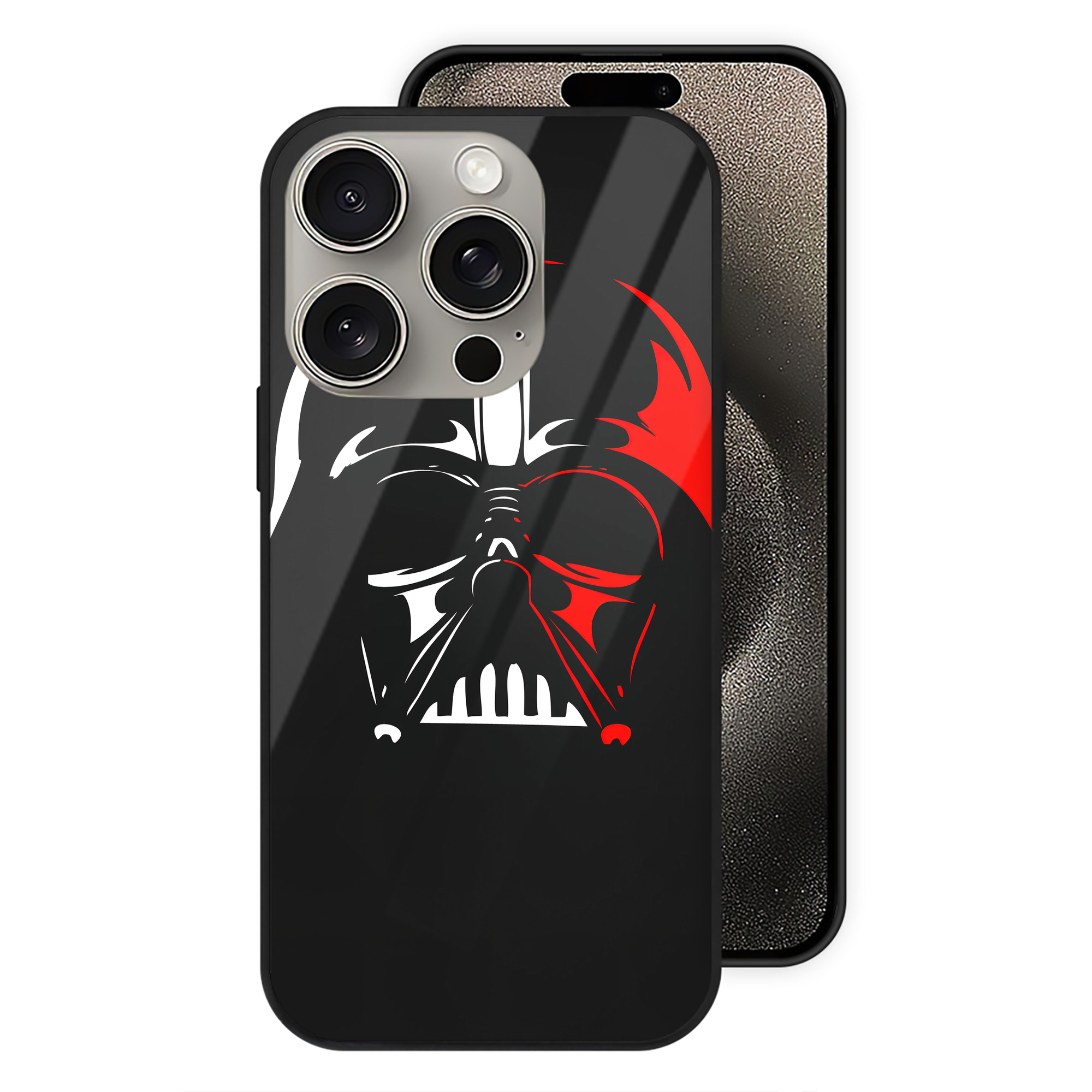 （画像用） スター・ウォーズ Star Wars 【iPhone15Pro対応】スマホケース 耐衝撃＆黄変防止 背面ガラス