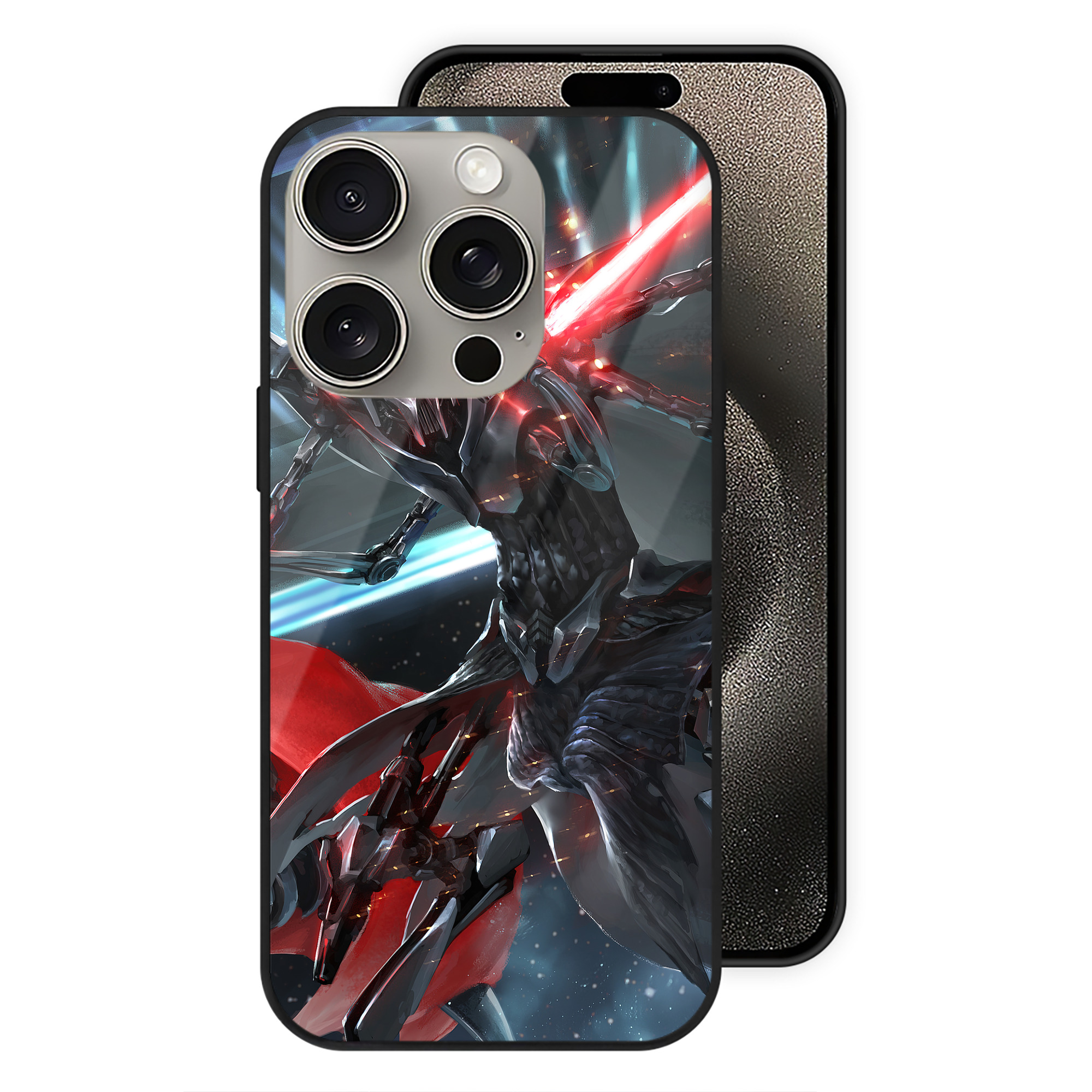 （画像用） スター・ウォーズ Star Wars 【iPhone15Pro対応】スマホケース 耐衝撃＆黄変防止 背面ガラス