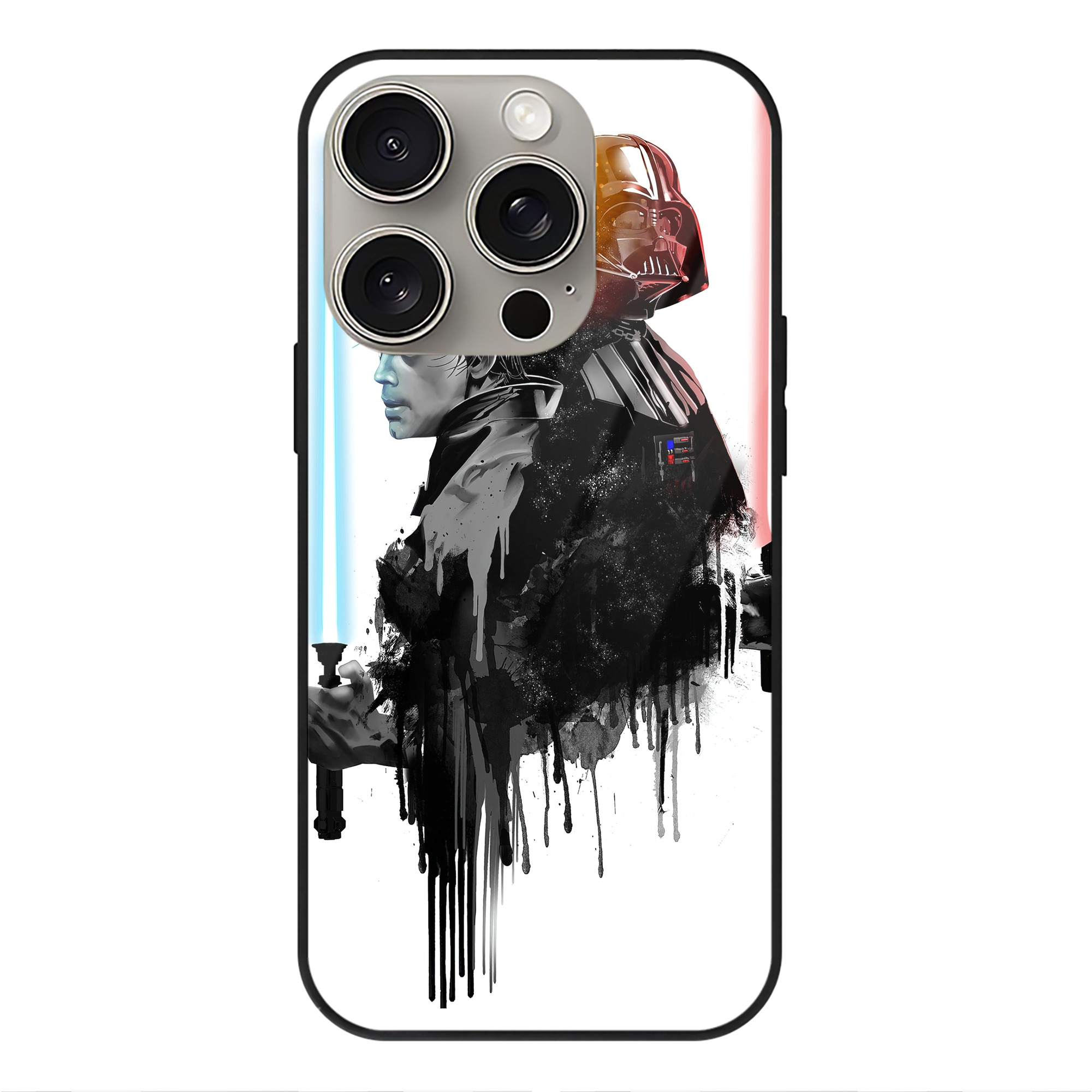 （画像用） スター・ウォーズ Star Wars 【iPhone15Pro対応】スマホケース 耐衝撃＆黄変防止 背面ガラス