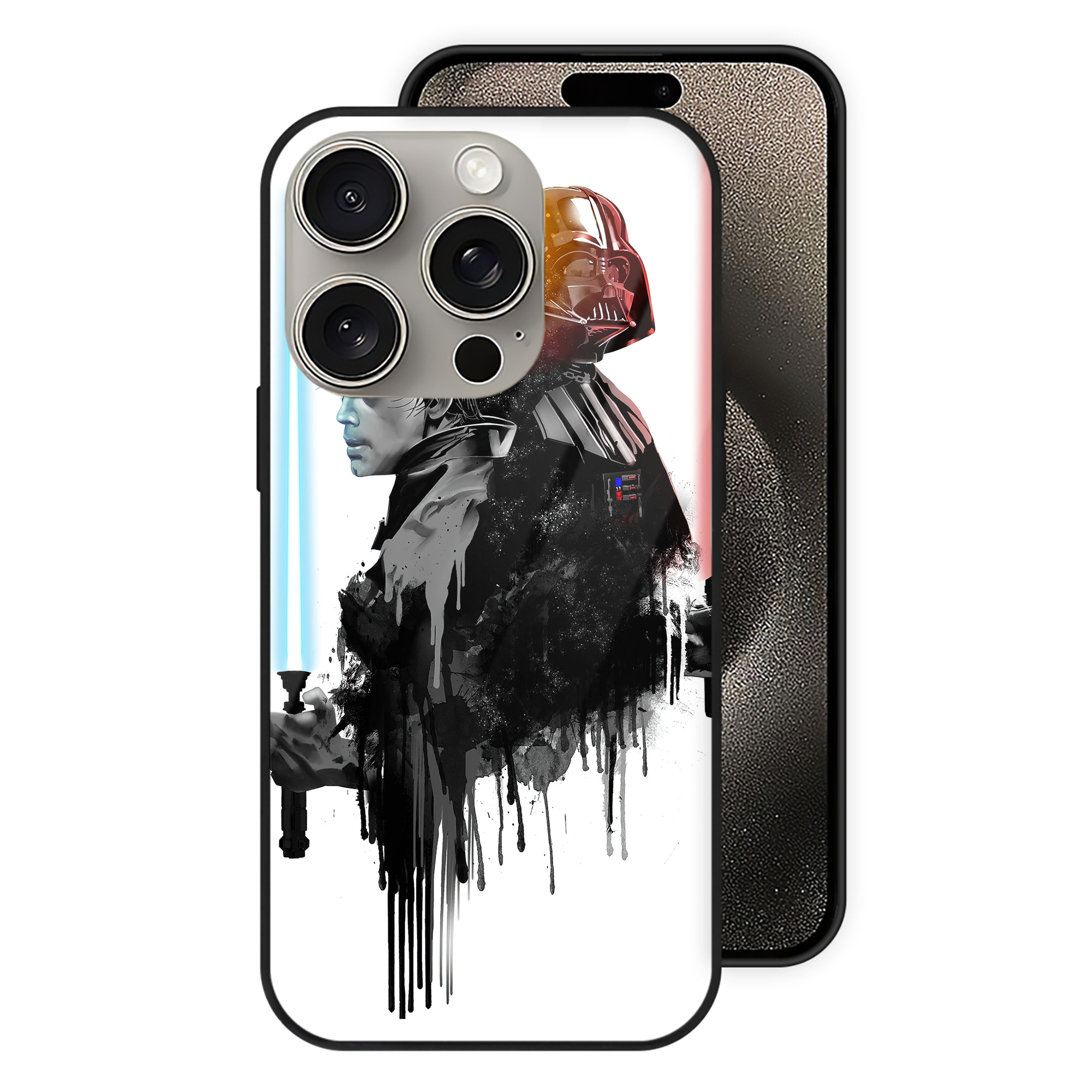 （画像用） スター・ウォーズ Star Wars 【iPhone15Pro対応】スマホケース 耐衝撃＆黄変防止 背面ガラス